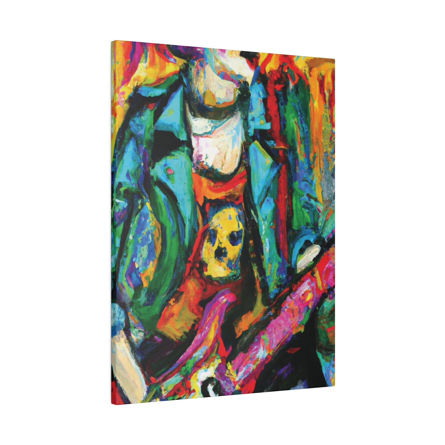 3118K - Rockstar Oil Painting Style Print | Poster | Home Decor | Wall Art | Music Art | Canvas