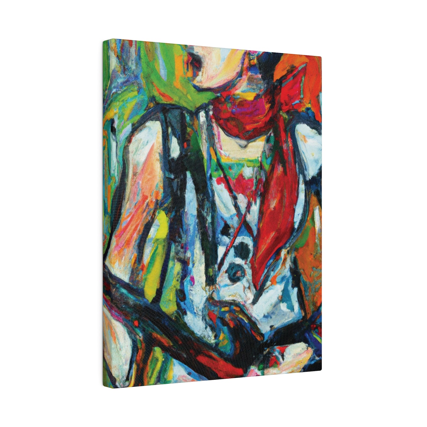 3713A - Rockstar Oil Painting Style Print | Poster | Home Decor | Wall Art | Music Art | Canvas