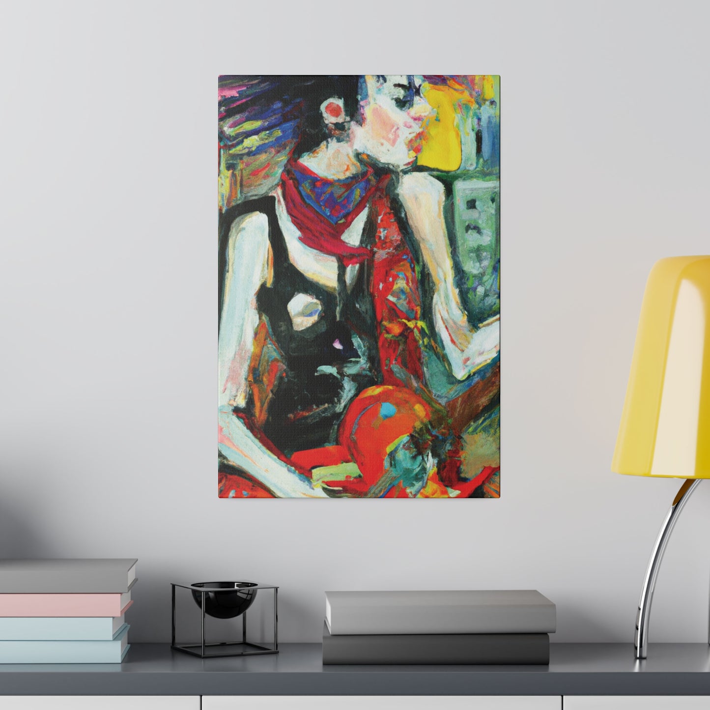 8733Q - Rockstar Oil Painting Style Print | Poster | Home Decor | Wall Art | Music Art | Canvas
