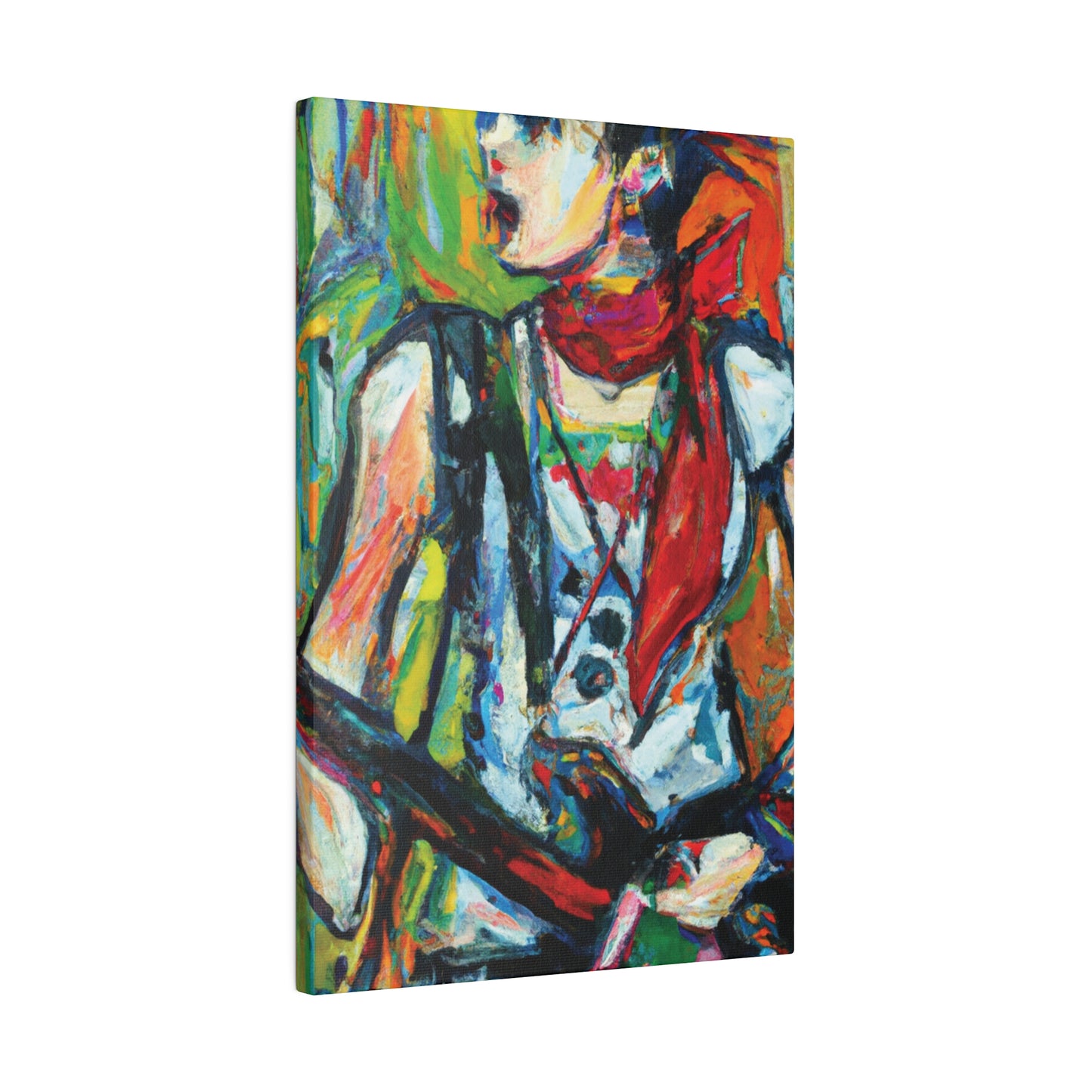 3713A - Rockstar Oil Painting Style Print | Poster | Home Decor | Wall Art | Music Art | Canvas