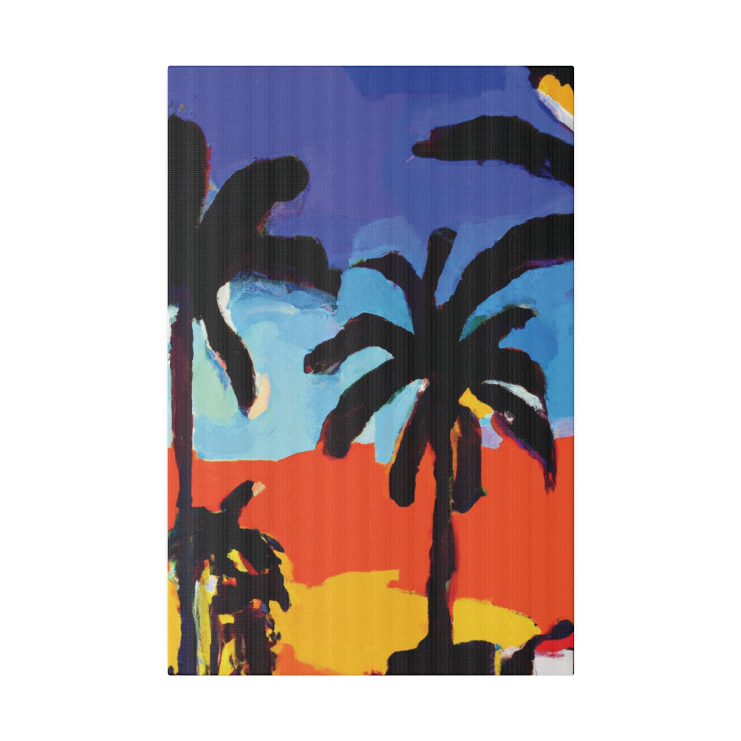 8634T - Miami Beach Sunset Painting Print | Miami | Beach | Sunset | Poster | Home Decor | Wall Art | Canvas