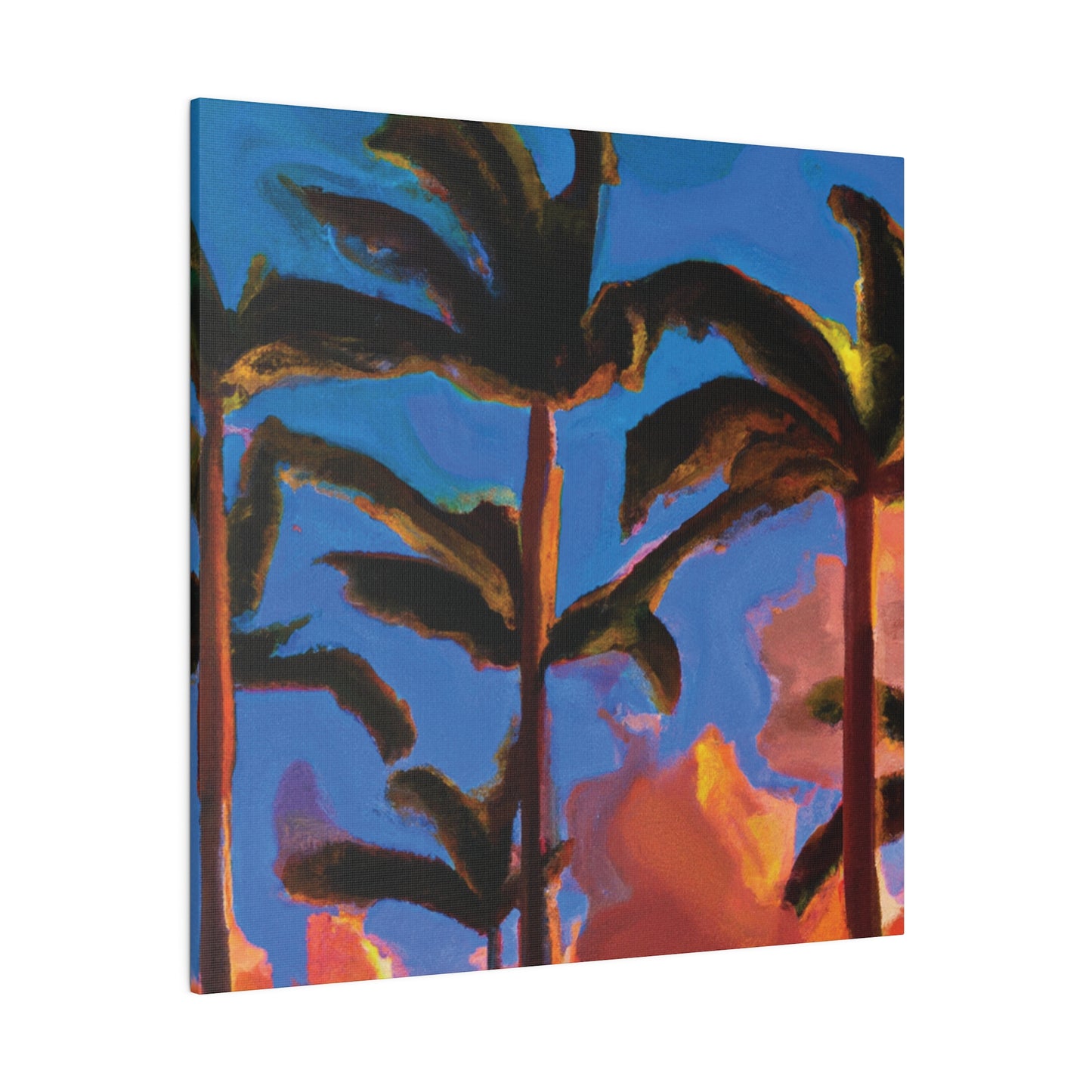 4464U - Miami Beach Sunset Painting Print | Miami | Beach | Sunset | Poster | Home Decor | Wall Art | Canvas