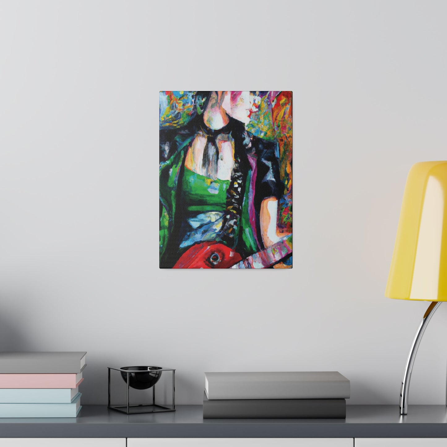9737J - Rockstar Oil Painting Style Print | Poster | Home Decor | Wall Art | Music Art | Canvas