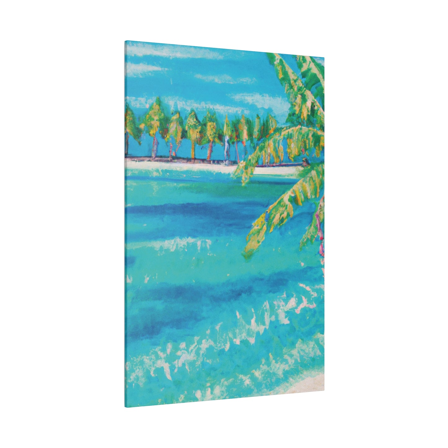 6000X - Bahamas Ocean Painting Print | Bahamas | Ocean | Beach | Poster | Home Decor | Wall Art | Canvas