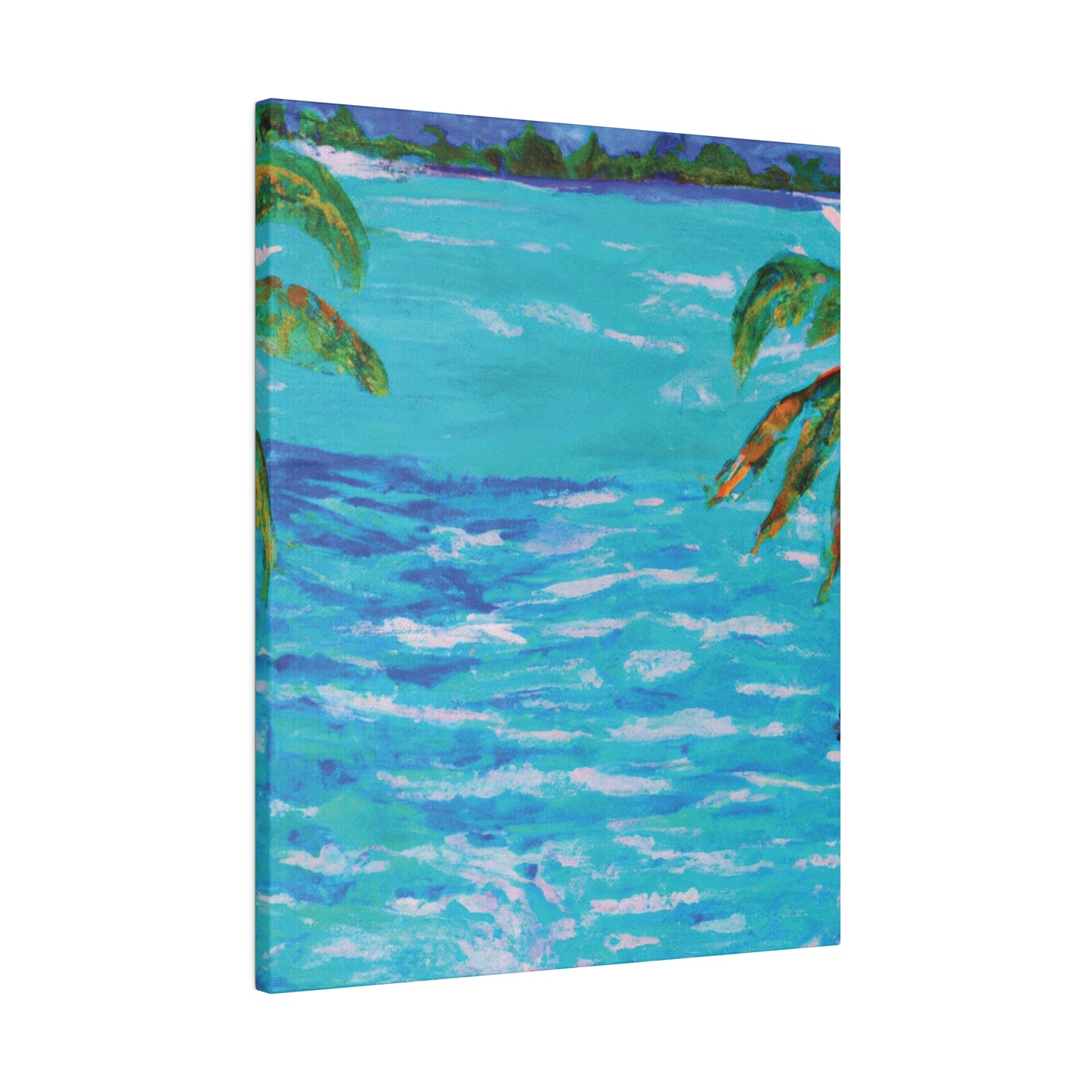 5802L - Bahamas Ocean Painting Print | Bahamas | Ocean | Beach | Poster | Home Decor | Wall Art | Canvas