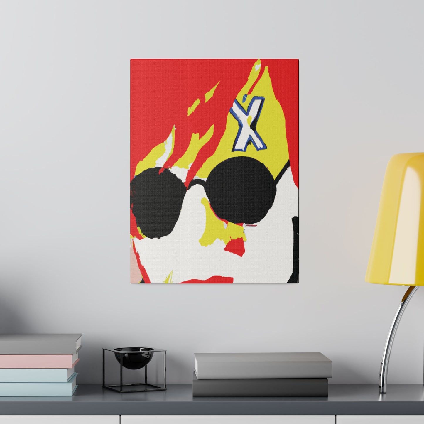 3281Z - Rockstar Painting Print | Face | Abstract | Poster | Home Decor | Wall Art | Music Art | Canvas