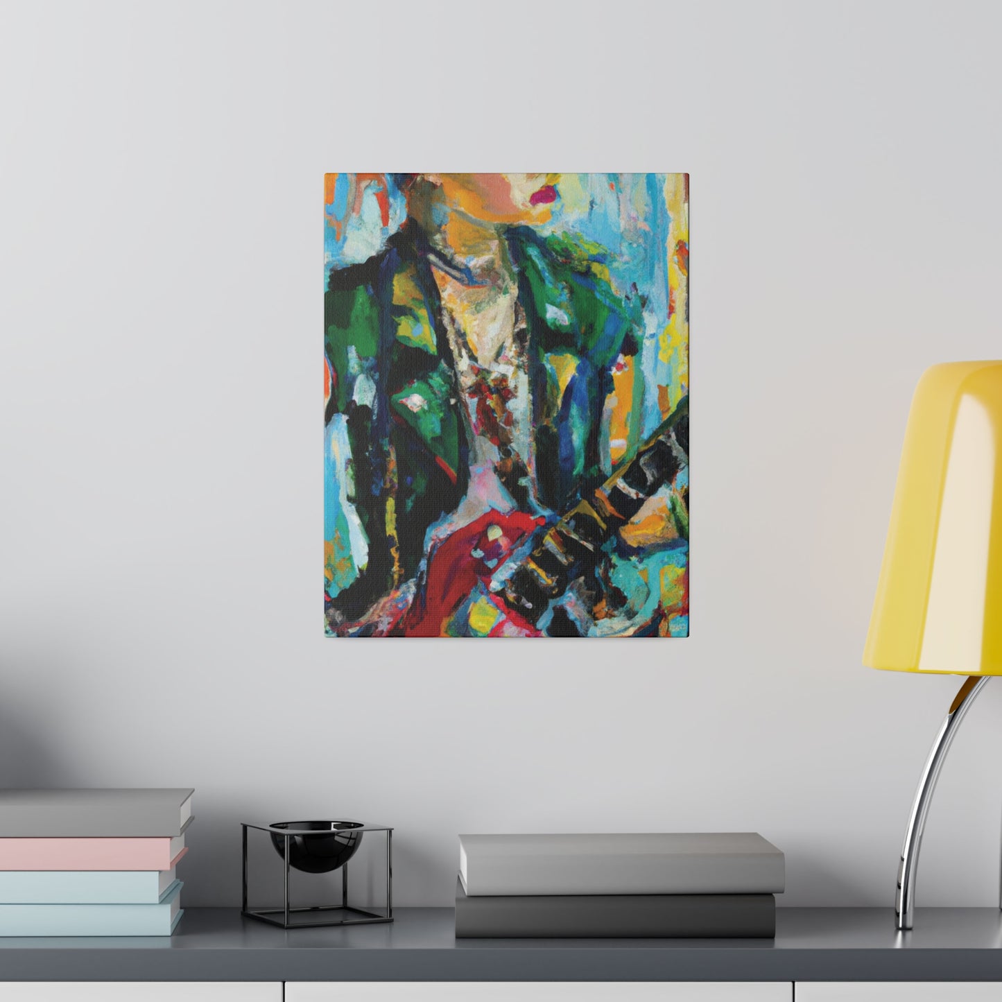 8554D - Rockstar Oil Painting Style Print | Poster | Home Decor | Wall Art | Music Art | Canvas