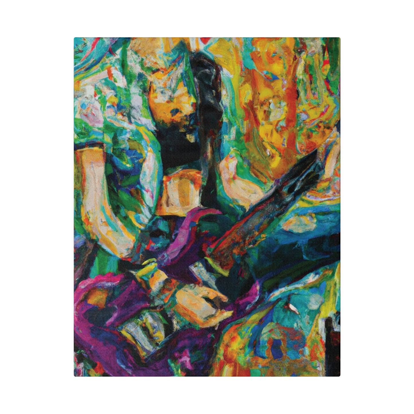 7362Z - Rockstar Oil Painting Style Print | Poster | Home Decor | Wall Art | Music Art | Canvas