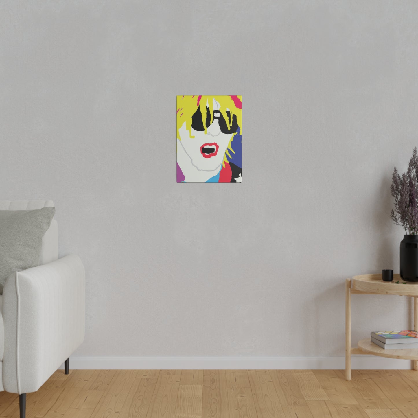 5917X - Rockstar Painting Print | Face | Abstract | Poster | Home Decor | Wall Art | Music Art | Canvas