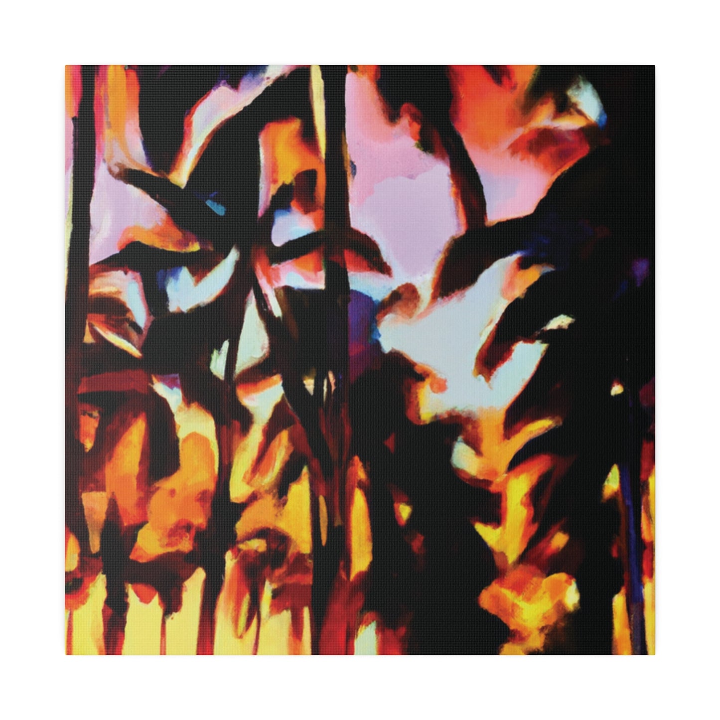 9123T - Miami Beach Sunset Painting Print | Miami | Beach | Sunset | Poster | Home Decor | Wall Art | Canvas