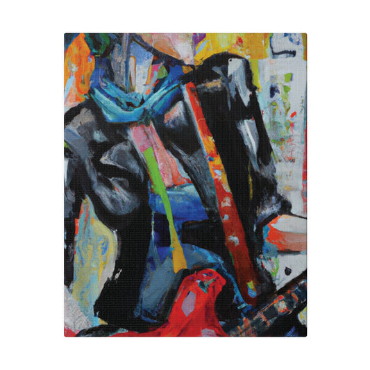 3614G - Rockstar Oil Painting Style Print | Poster | Home Decor | Wall Art | Music Art | Canvas