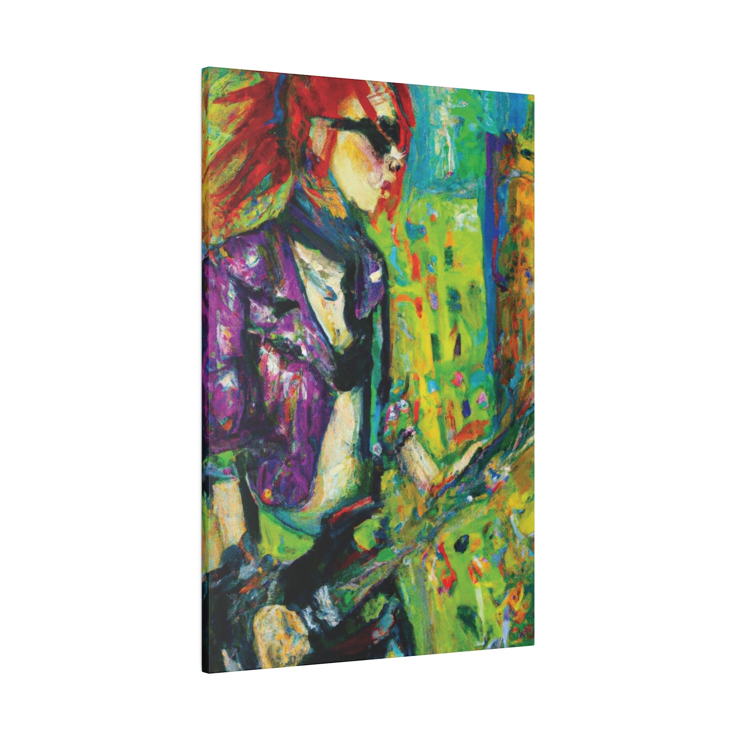 6657U - Rockstar Oil Painting Style Print | Poster | Home Decor | Wall Art | Music Art | Canvas