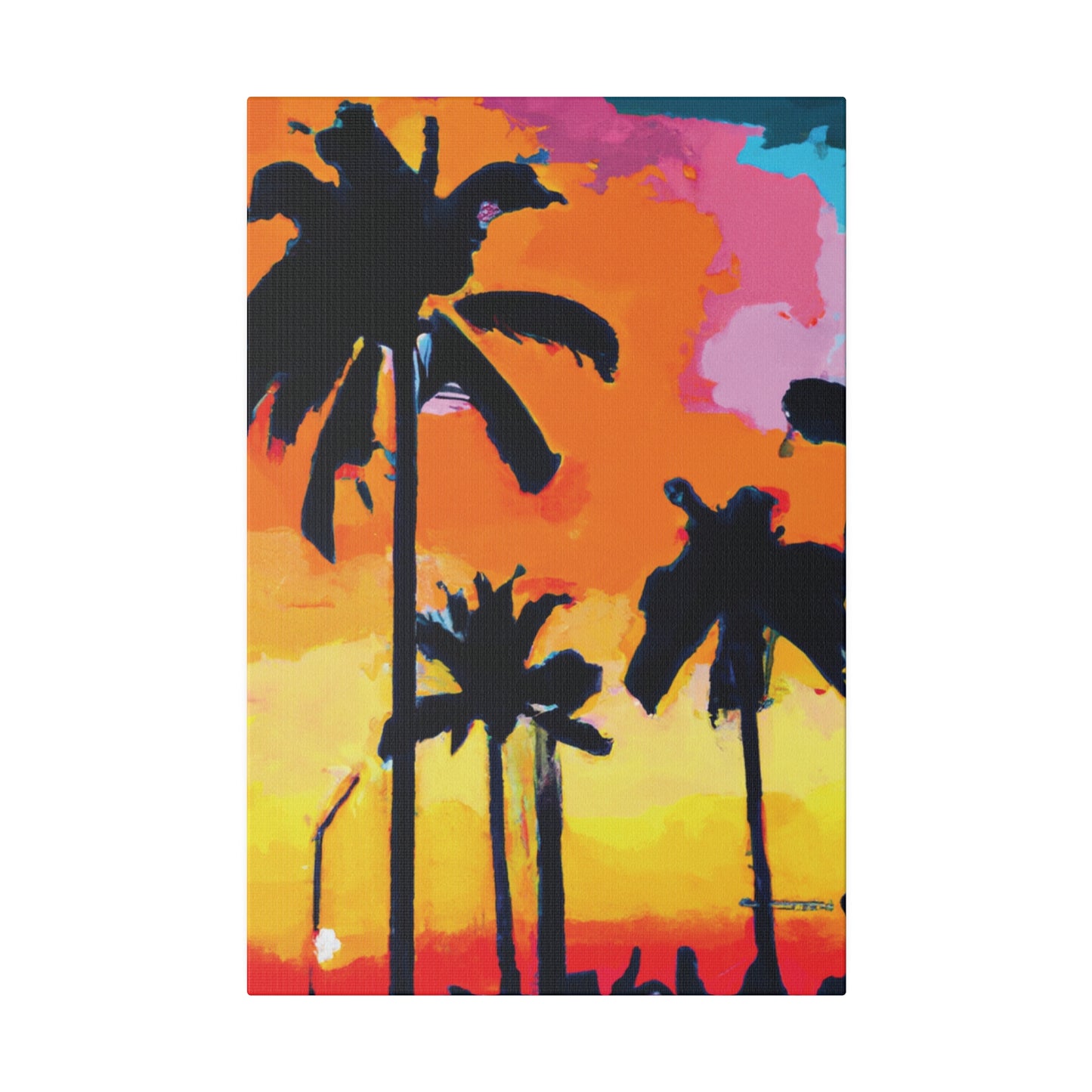 2956A - Miami Beach Sunset Painting Print | Miami | Beach | Sunset | Poster | Home Decor | Wall Art | Canvas