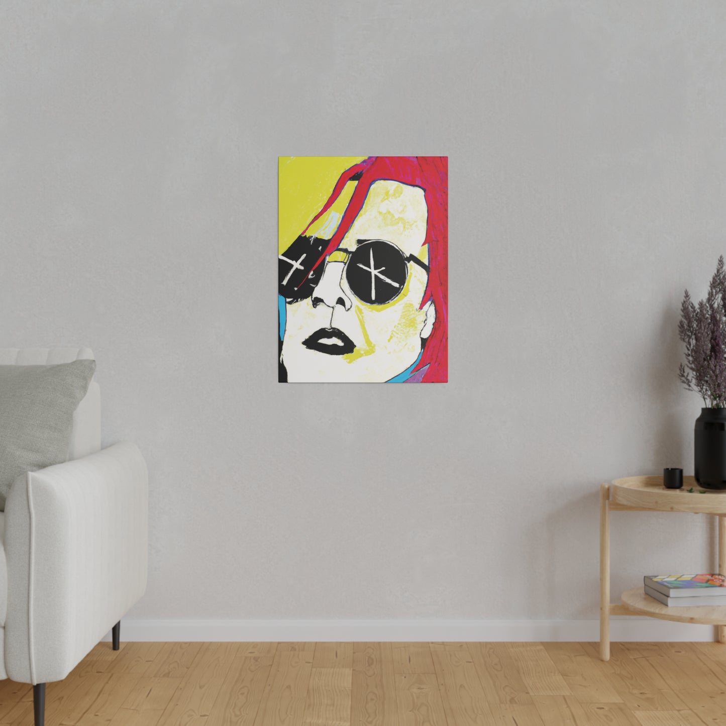 4152P - Rockstar Painting Print | Face | Abstract | Poster | Home Decor | Wall Art | Music Art | Canvas