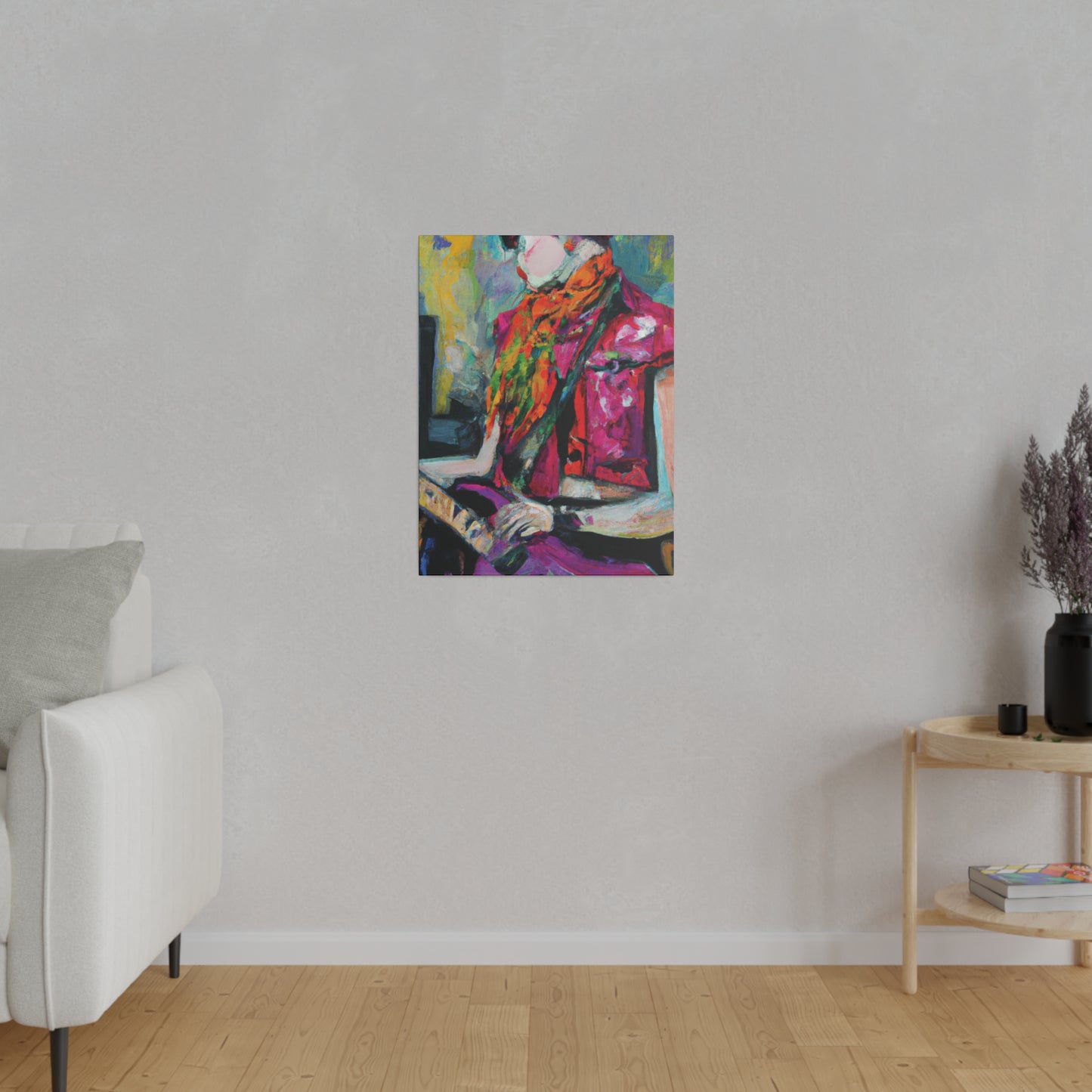 9053L - Rockstar Oil Painting Style Print | Poster | Home Decor | Wall Art | Music Art | Canvas