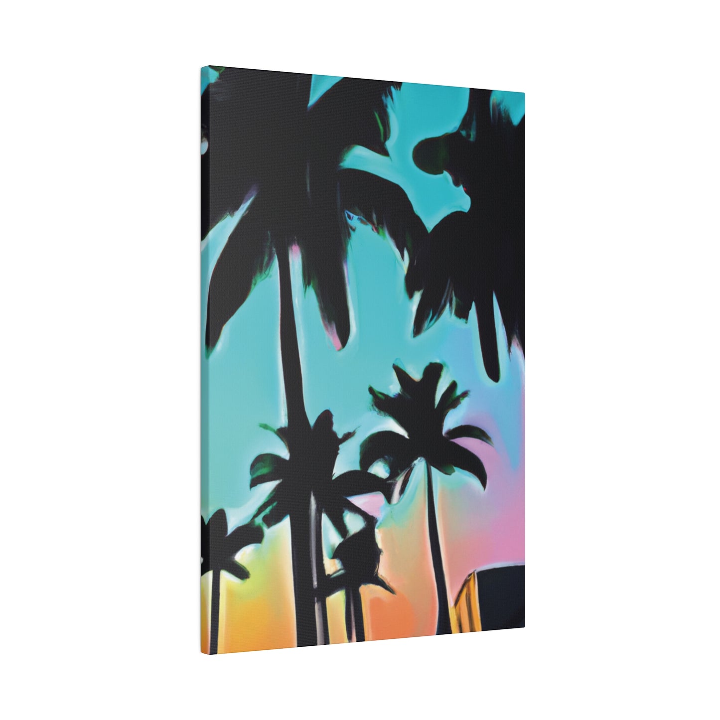 5491X - Miami Beach Sunset Painting Print | Miami | Beach | Sunset | Poster | Home Decor | Wall Art | Canvas
