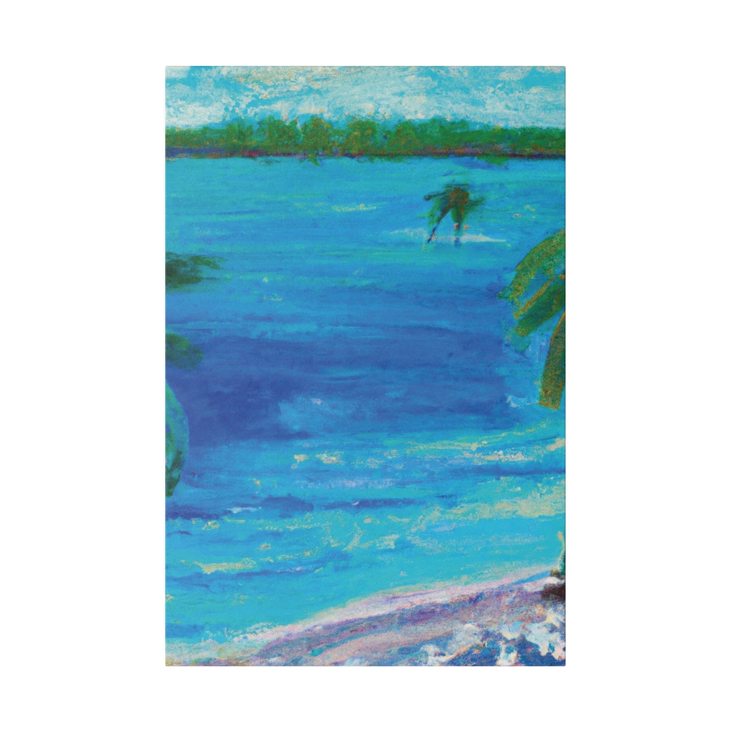 5105Q - Bahamas Ocean Painting Print | Bahamas | Ocean | Beach | Poster | Home Decor | Wall Art | Canvas