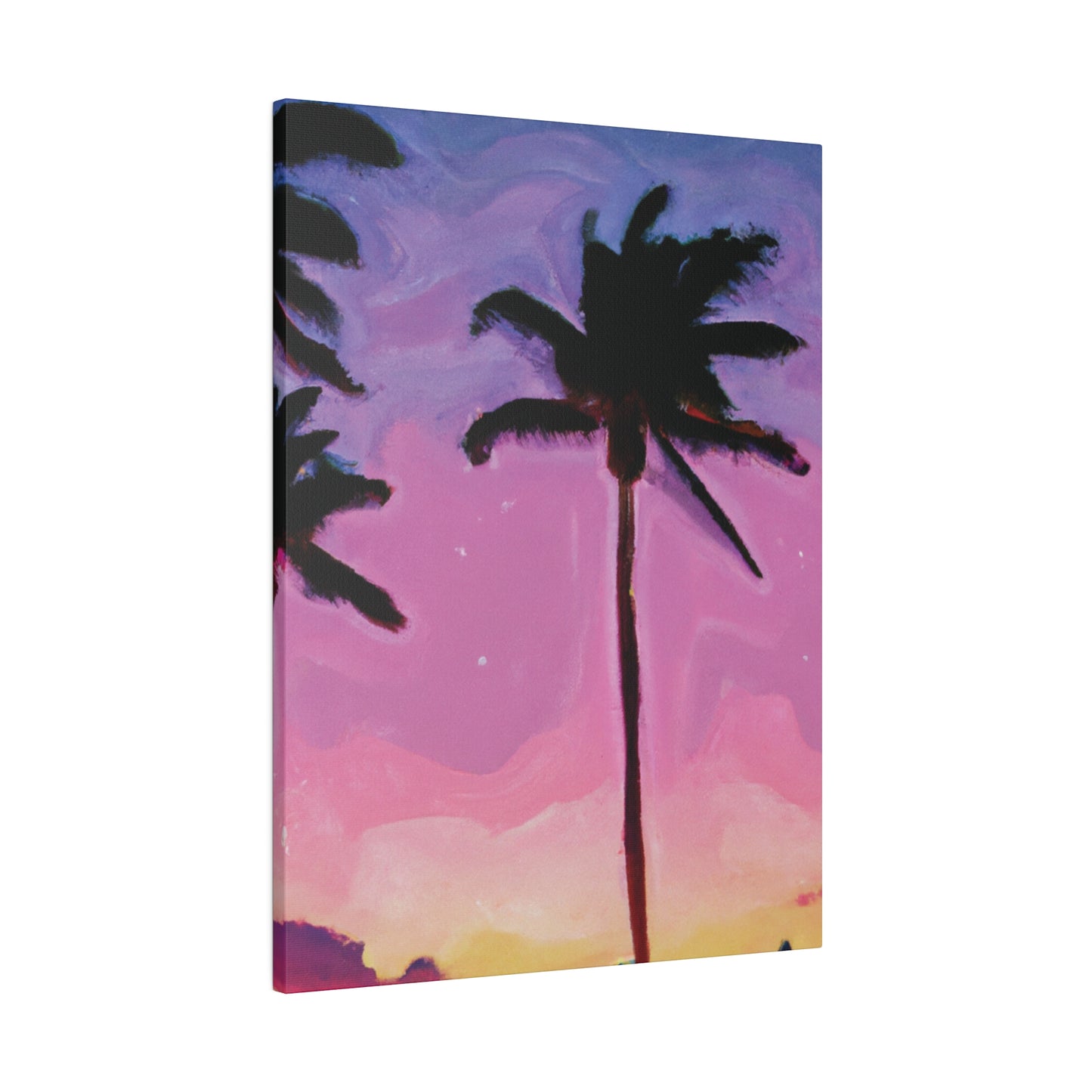 7801Y - Miami Beach Sunset Painting Print | Miami | Beach | Sunset | Poster | Home Decor | Wall Art | Canvas