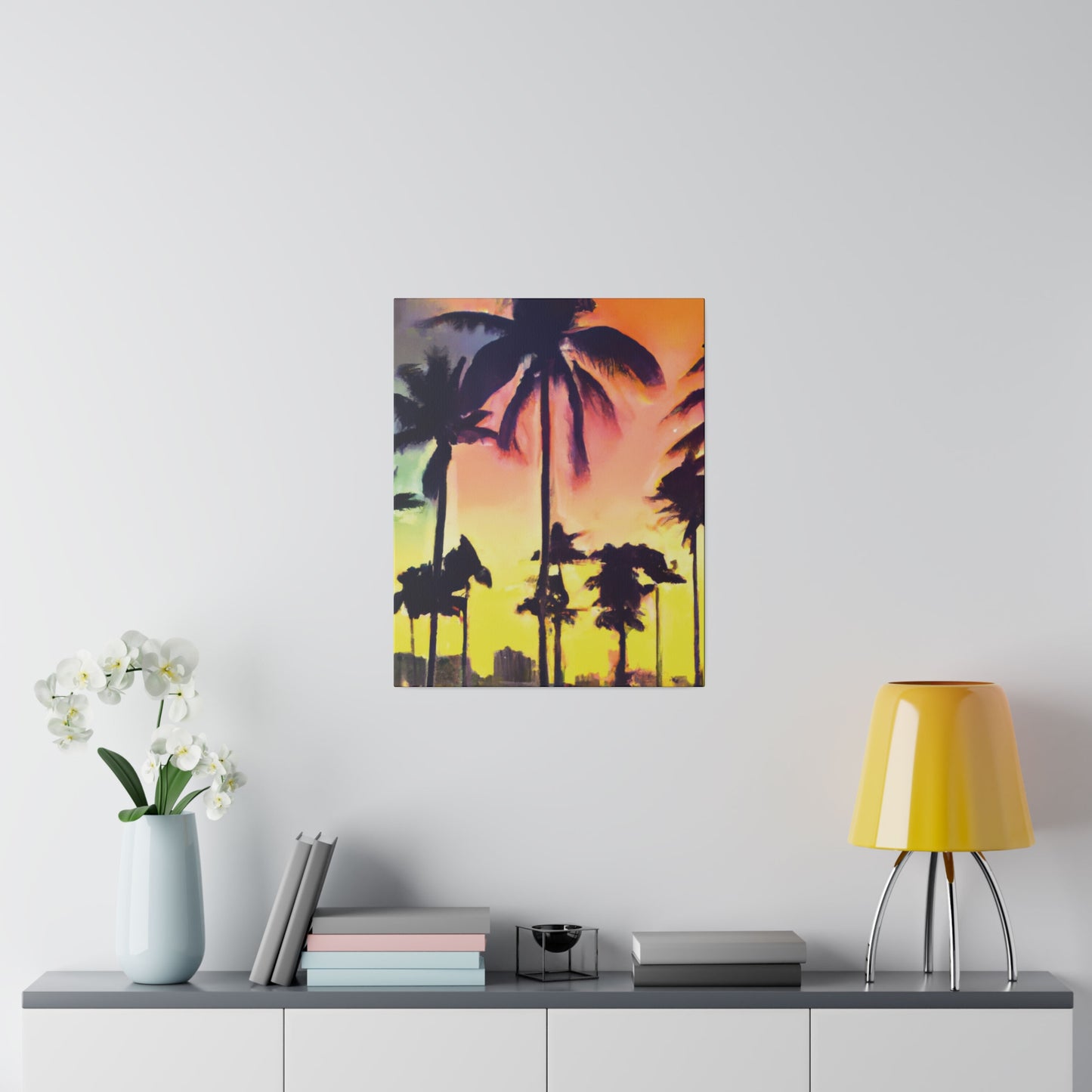 5608P - Miami Beach Sunset Painting Print | Miami | Beach | Sunset | Poster | Home Decor | Wall Art | Canvas