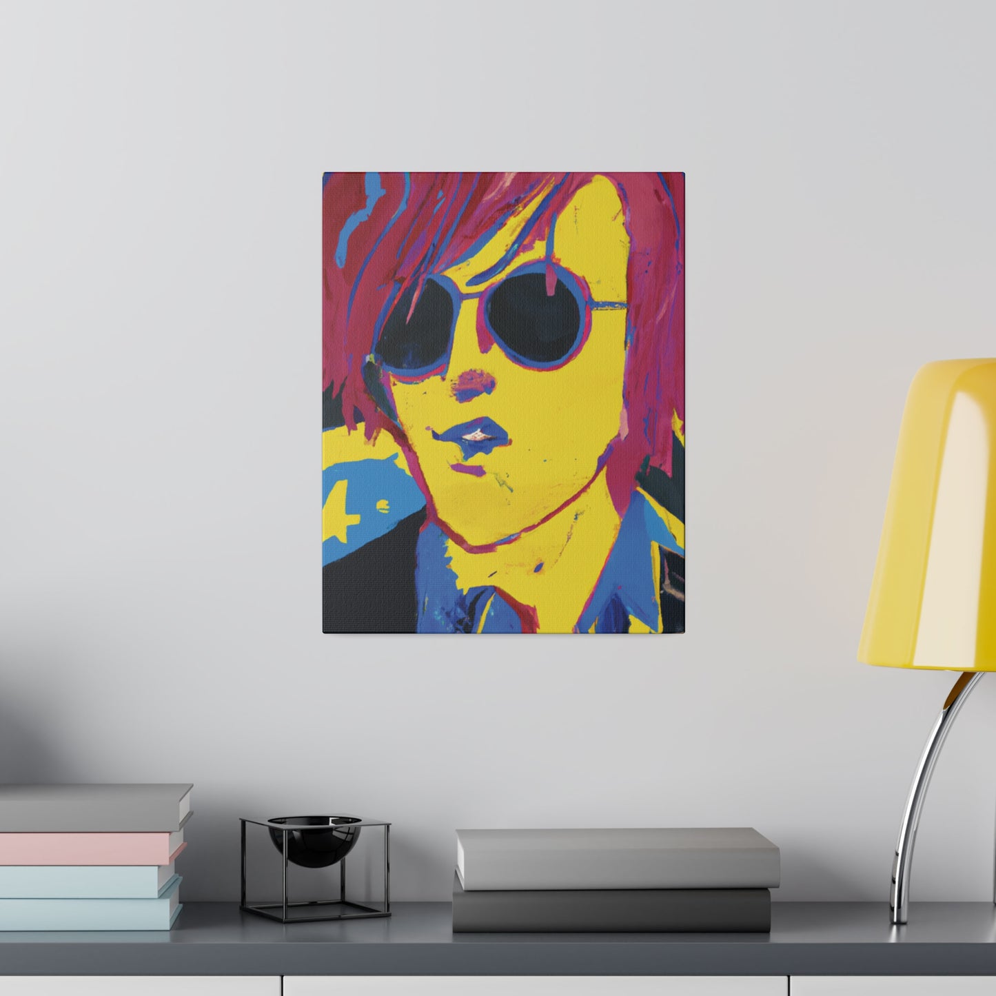 4543H - Rockstar Painting Print | Face | Abstract | Poster | Home Decor | Wall Art | Music Art | Canvas