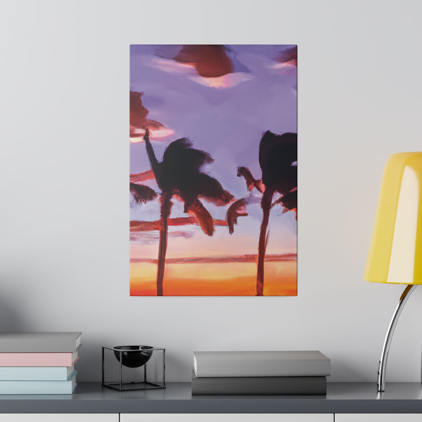 7491X - Miami Beach Sunset Painting Print | Miami | Beach | Sunset | Poster | Home Decor | Wall Art | Canvas