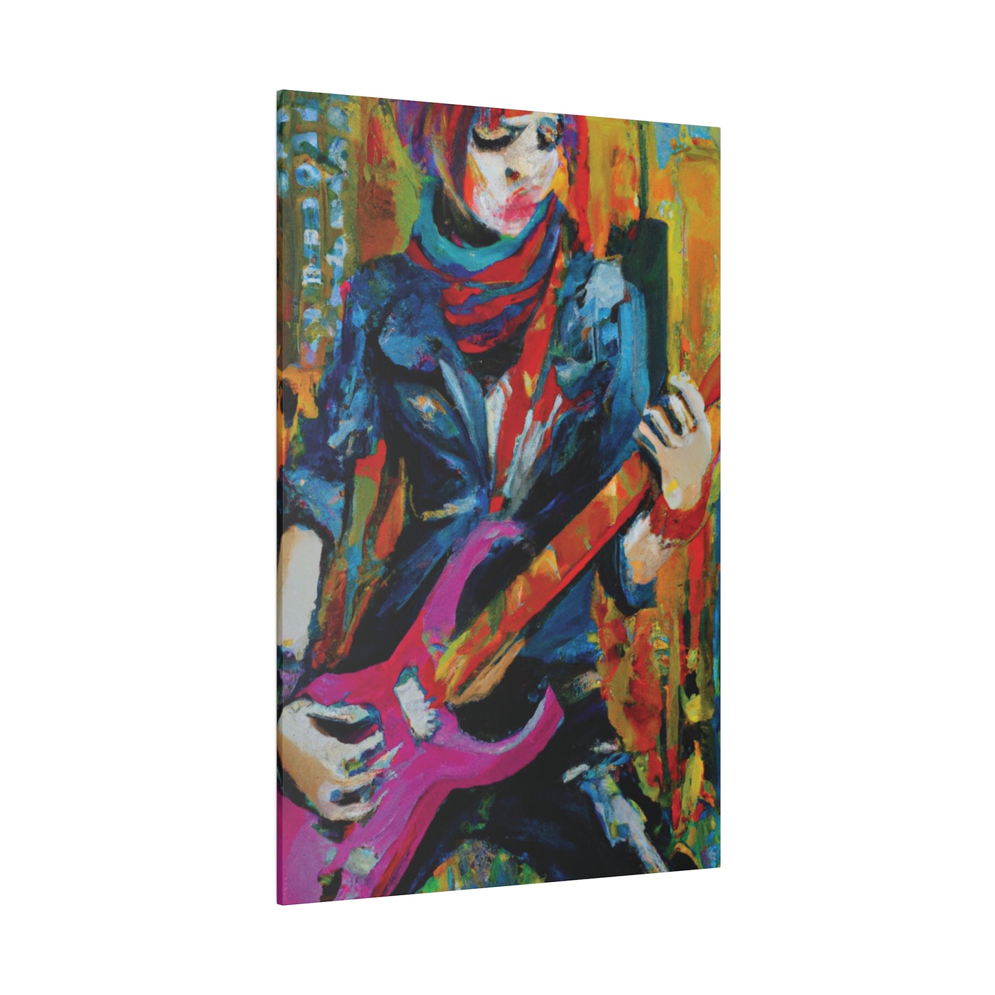 6226G - Rockstar Oil Painting Style Print | Poster | Home Decor | Wall Art | Music Art | Canvas