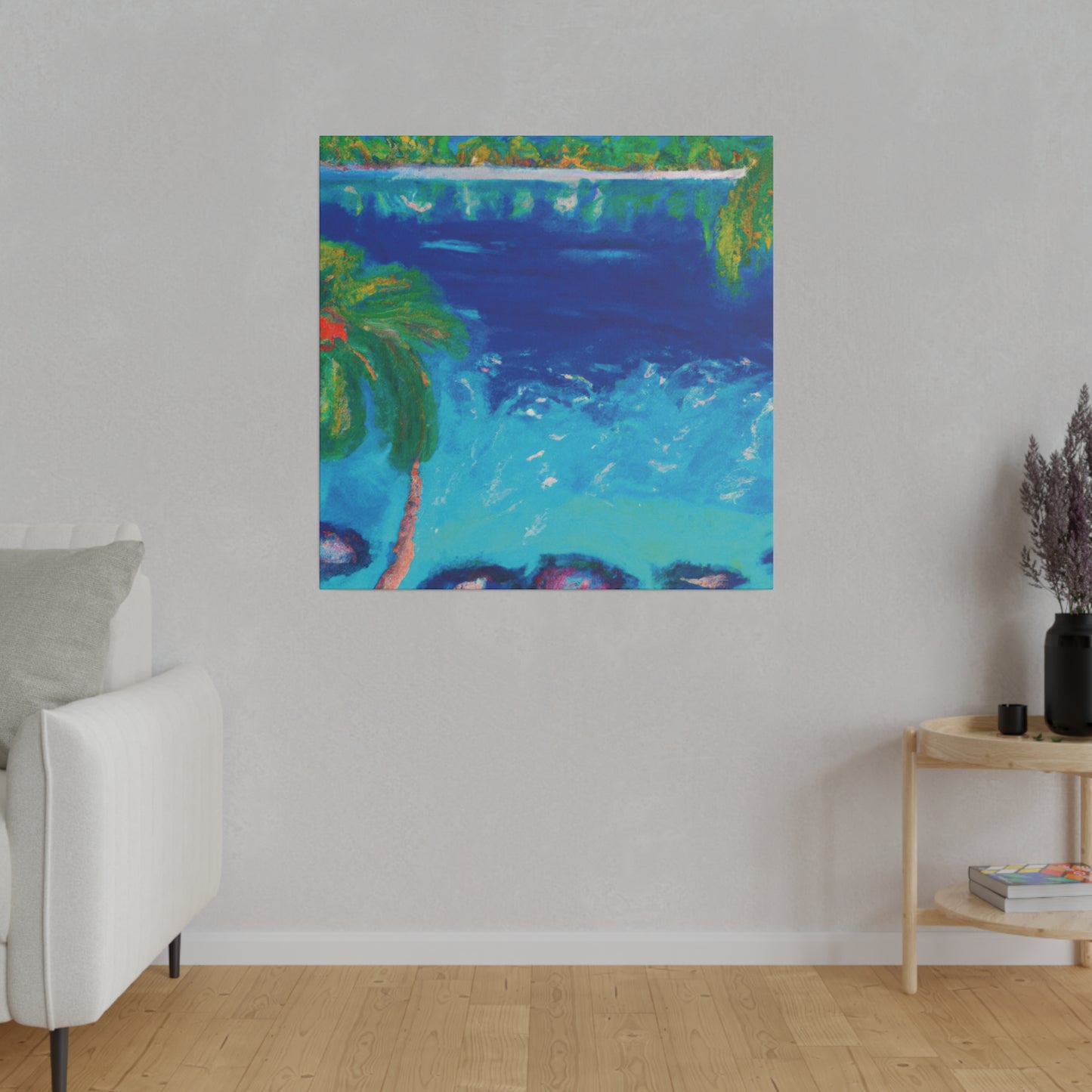 9850E - Bahamas Ocean Painting Print | Bahamas | Ocean | Beach | Poster | Home Decor | Wall Art | Canvas