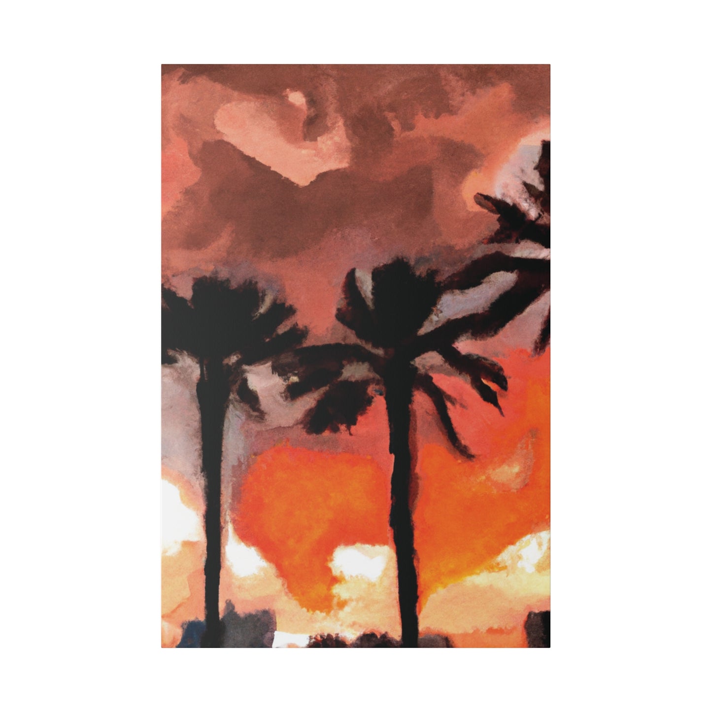 9073X - Miami Beach Sunset Painting Print | Miami | Beach | Sunset | Poster | Home Decor | Wall Art | Canvas