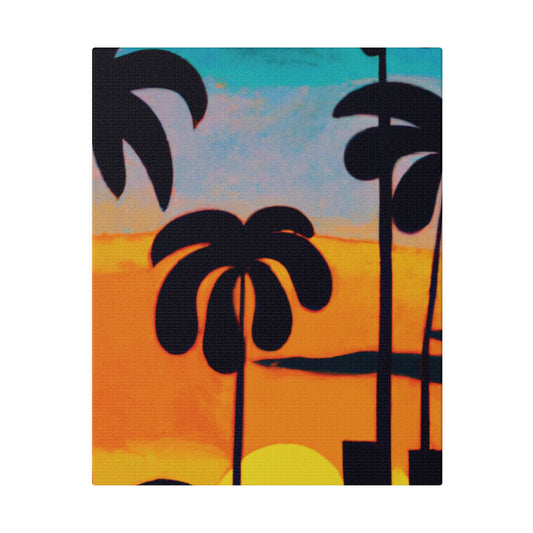 6878U - Miami Beach Sunset Painting Print | Miami | Beach | Sunset | Poster | Home Decor | Wall Art | Canvas