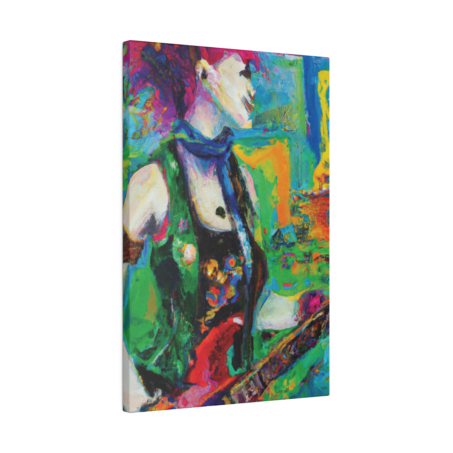 3467C - Rockstar Oil Painting Style Print | Poster | Home Decor | Wall Art | Music Art | Canvas