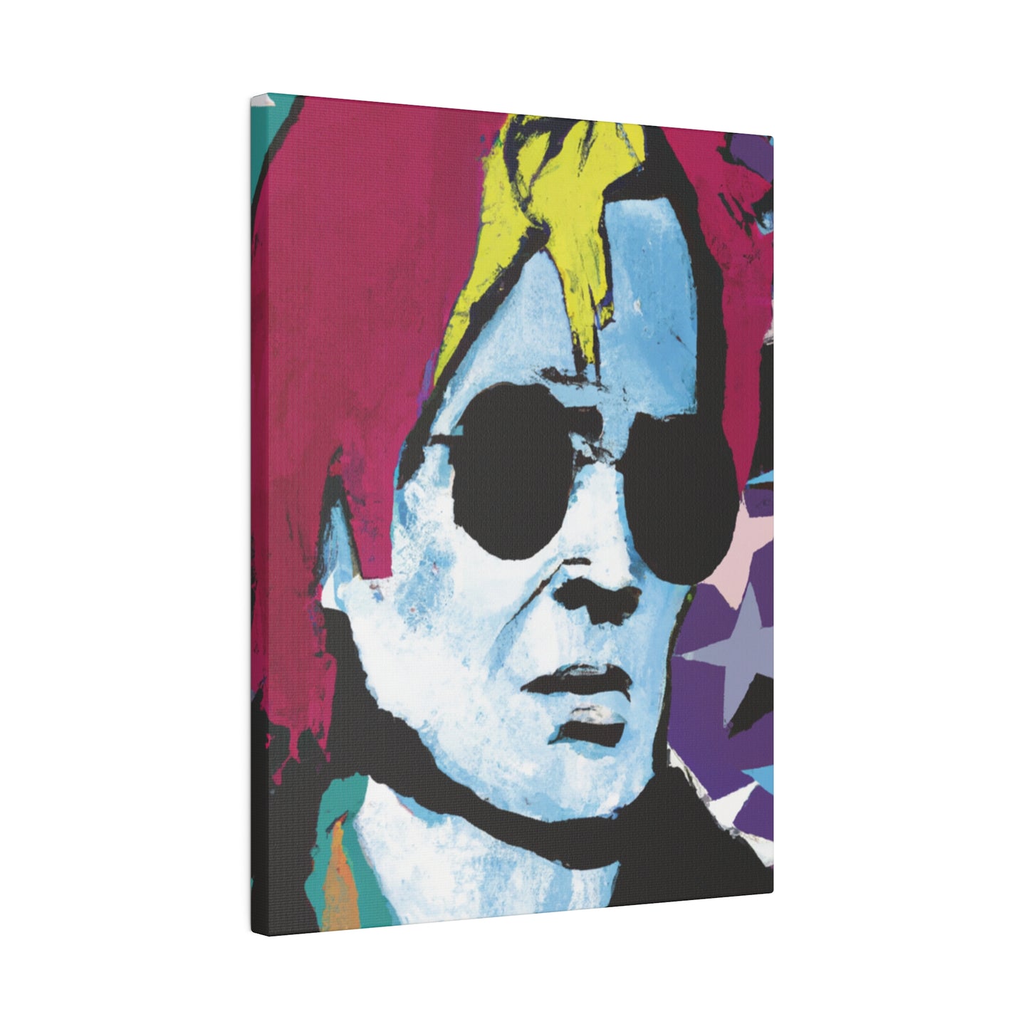 7157H - Rockstar Painting Print | Face | Abstract | Poster | Home Decor | Wall Art | Music Art | Canvas