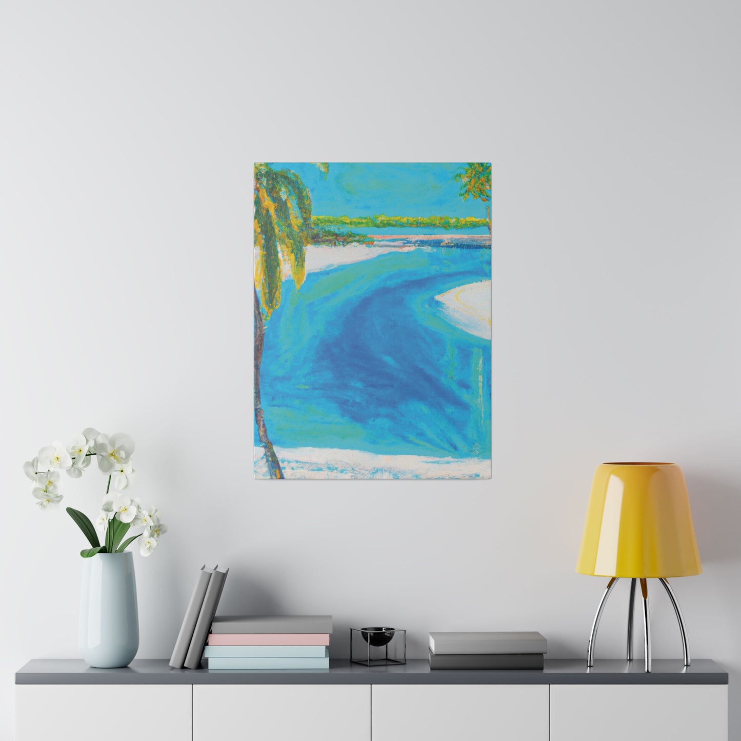 9106H - Bahamas Ocean Painting Print | Bahamas | Ocean | Beach | Poster | Home Decor | Wall Art | Canvas