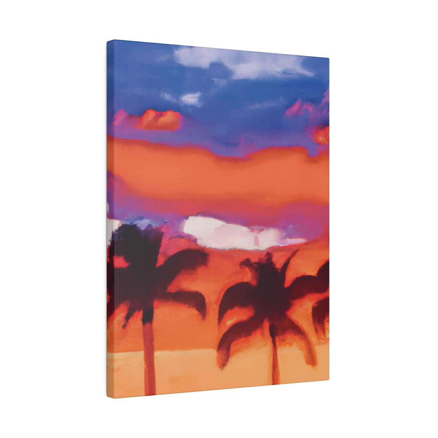 8546B - Miami Beach Sunset Painting Print | Miami | Beach | Sunset | Poster | Home Decor | Wall Art | Canvas