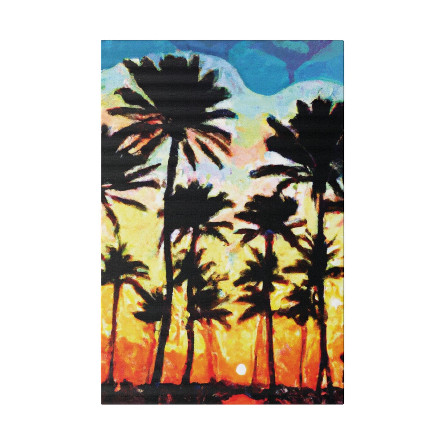 4555V - Miami Beach Sunset Painting Print | Miami | Beach | Sunset | Poster | Home Decor | Wall Art | Canvas