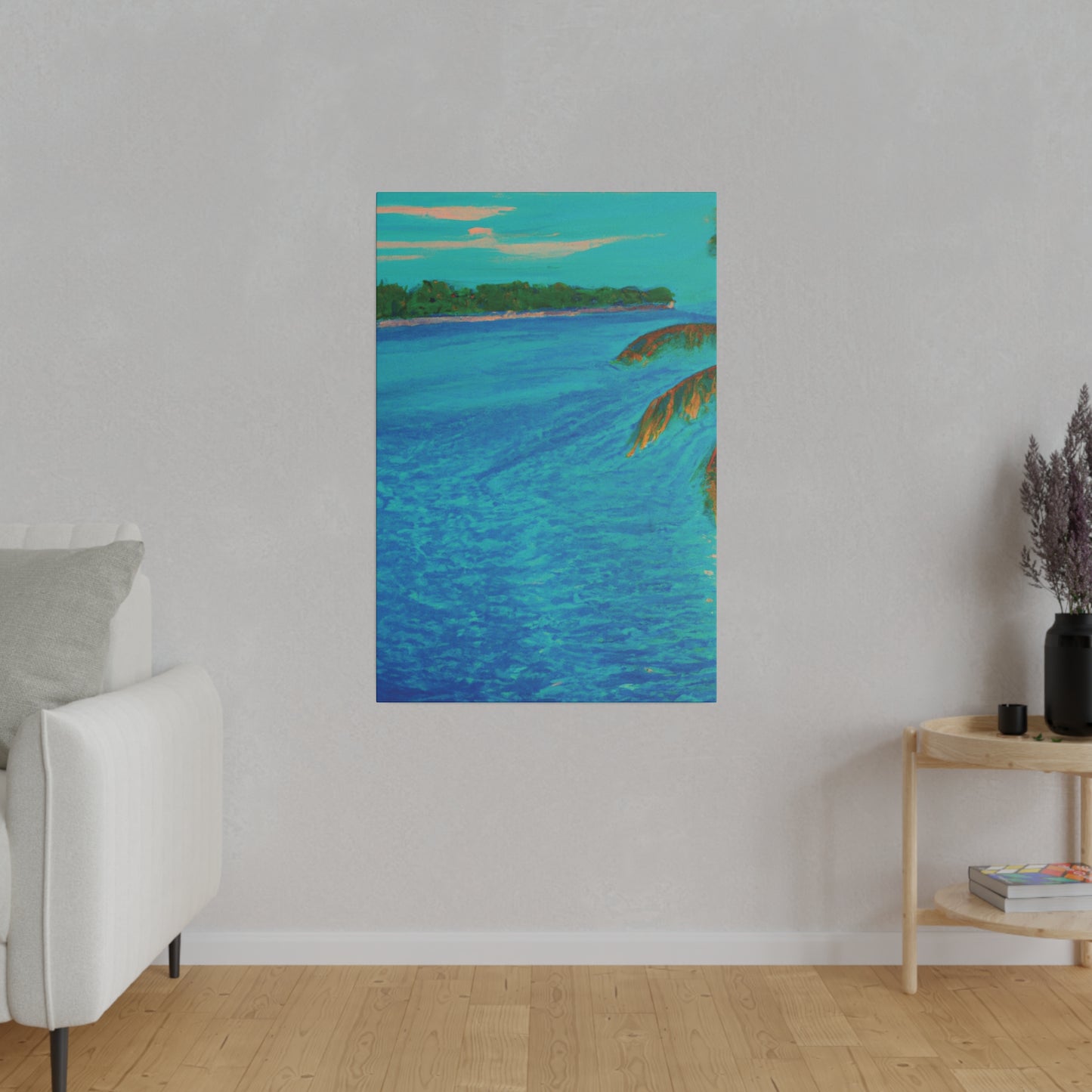 3303Q - Bahamas Ocean Painting Print | Bahamas | Ocean | Beach | Poster | Home Decor | Wall Art | Canvas