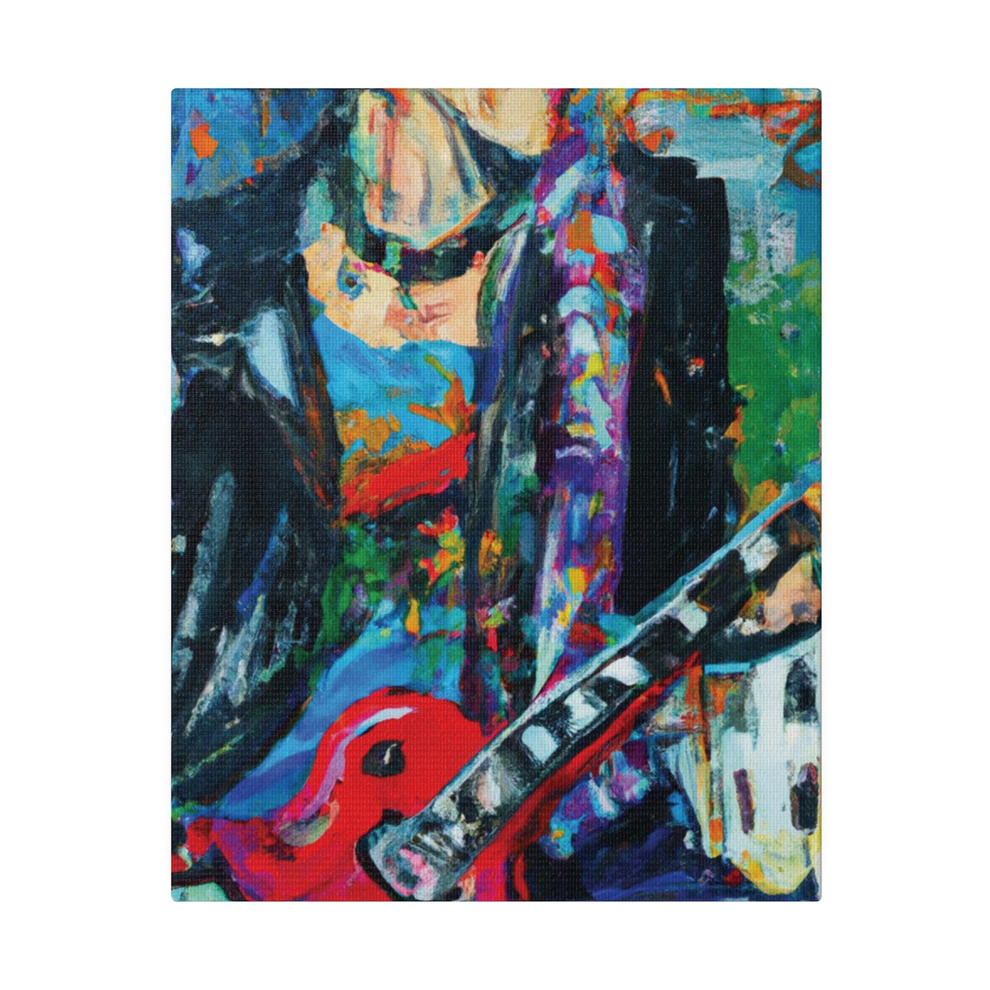 814T - Rockstar Oil Painting Style Print | Poster | Home Decor | Wall Art | Music Art | Canvas