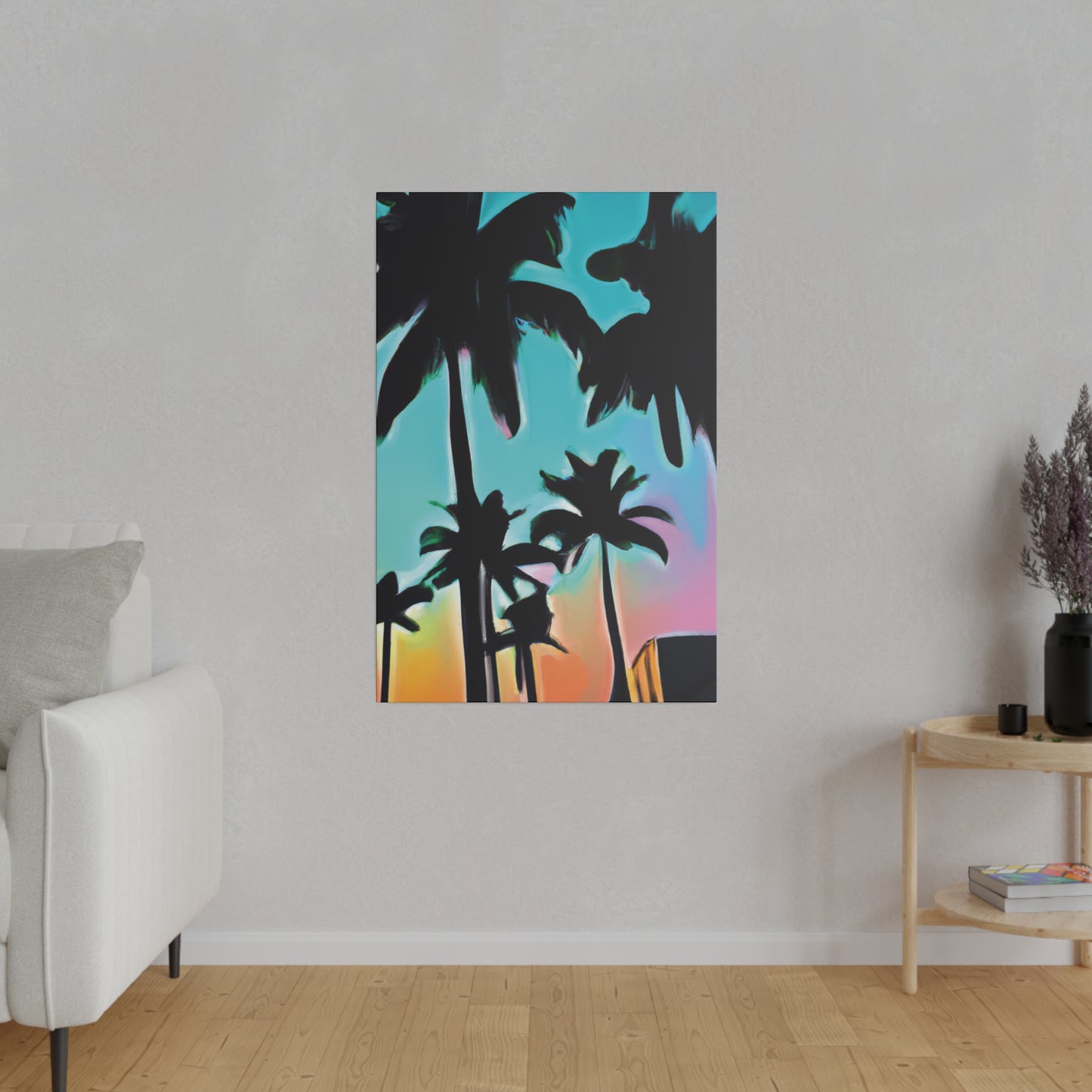 5491X - Miami Beach Sunset Painting Print | Miami | Beach | Sunset | Poster | Home Decor | Wall Art | Canvas