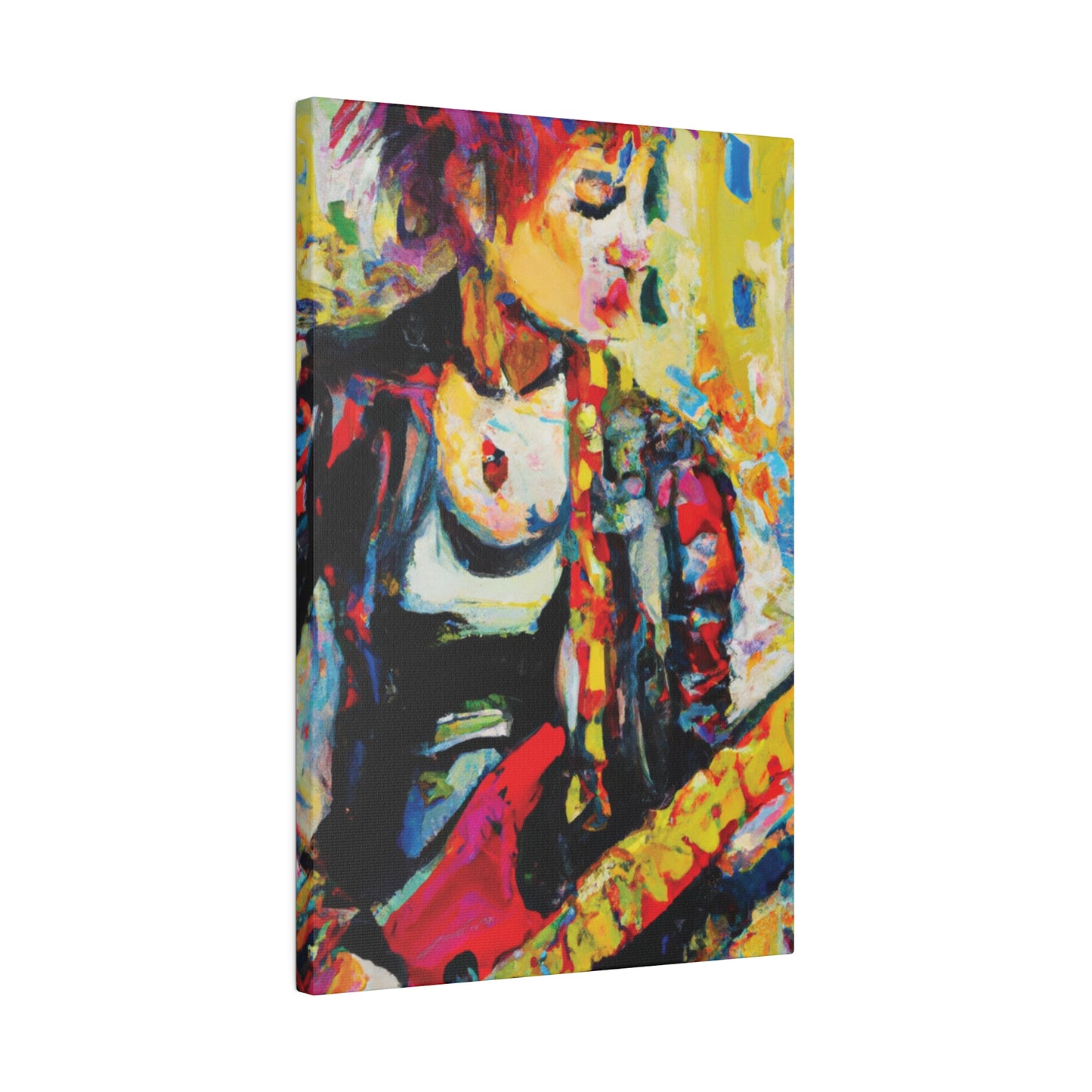 8768U - Rockstar Oil Painting Style Print | Poster | Home Decor | Wall Art | Music Art | Canvas