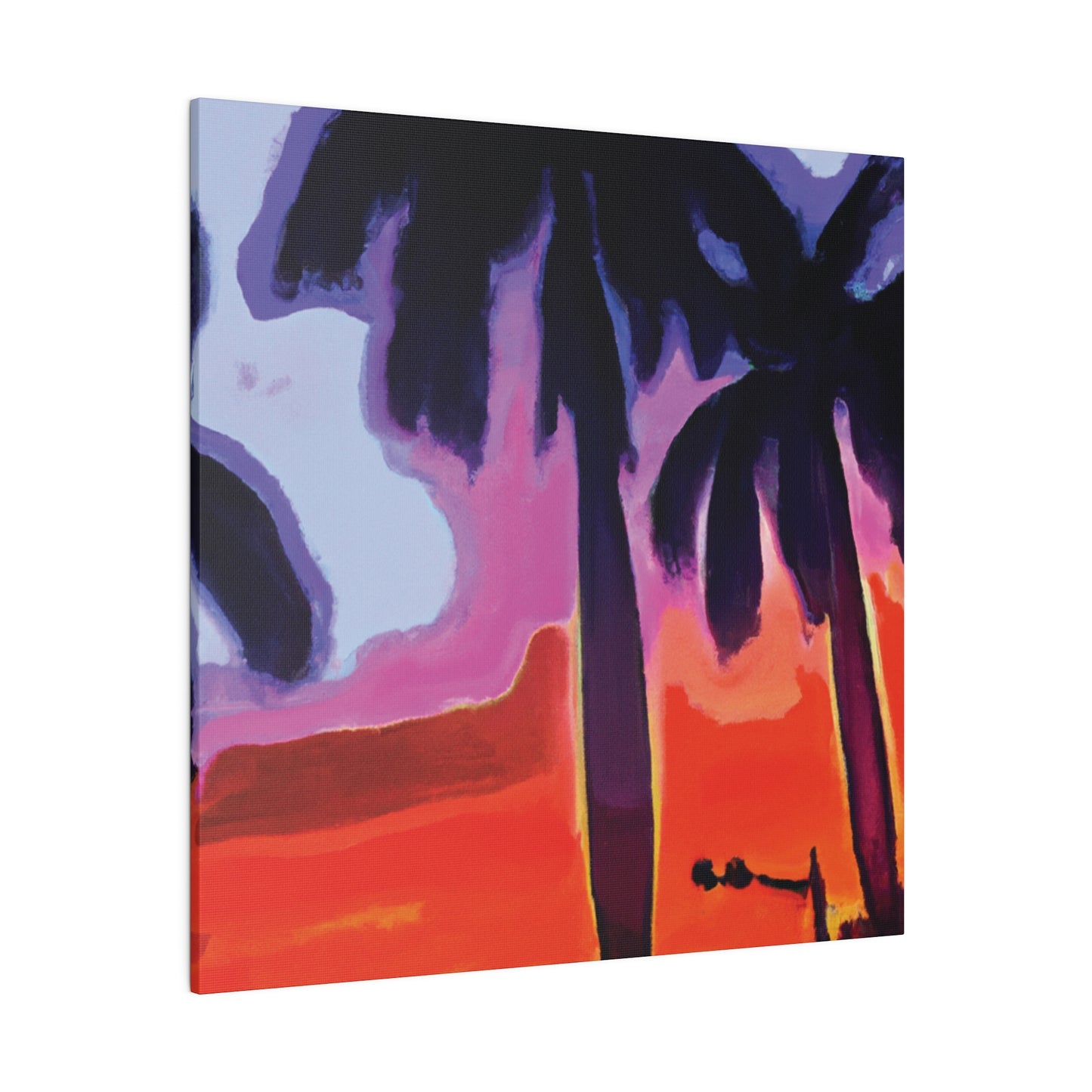 8187A - Miami Beach Sunset Painting Print | Miami | Beach | Sunset | Poster | Home Decor | Wall Art | Canvas