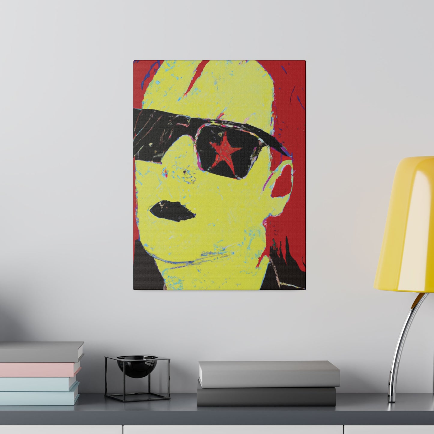 4792S - Rockstar Painting Print | Face | Abstract | Poster | Home Decor | Wall Art | Music Art | Canvas