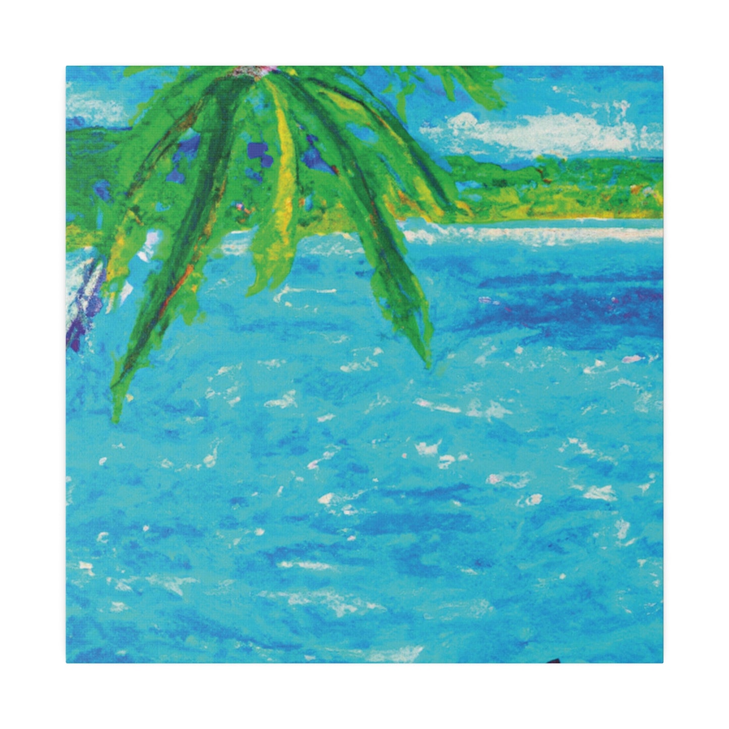 7355H - Bahamas Ocean Painting Print | Bahamas | Ocean | Beach | Poster | Home Decor | Wall Art | Canvas