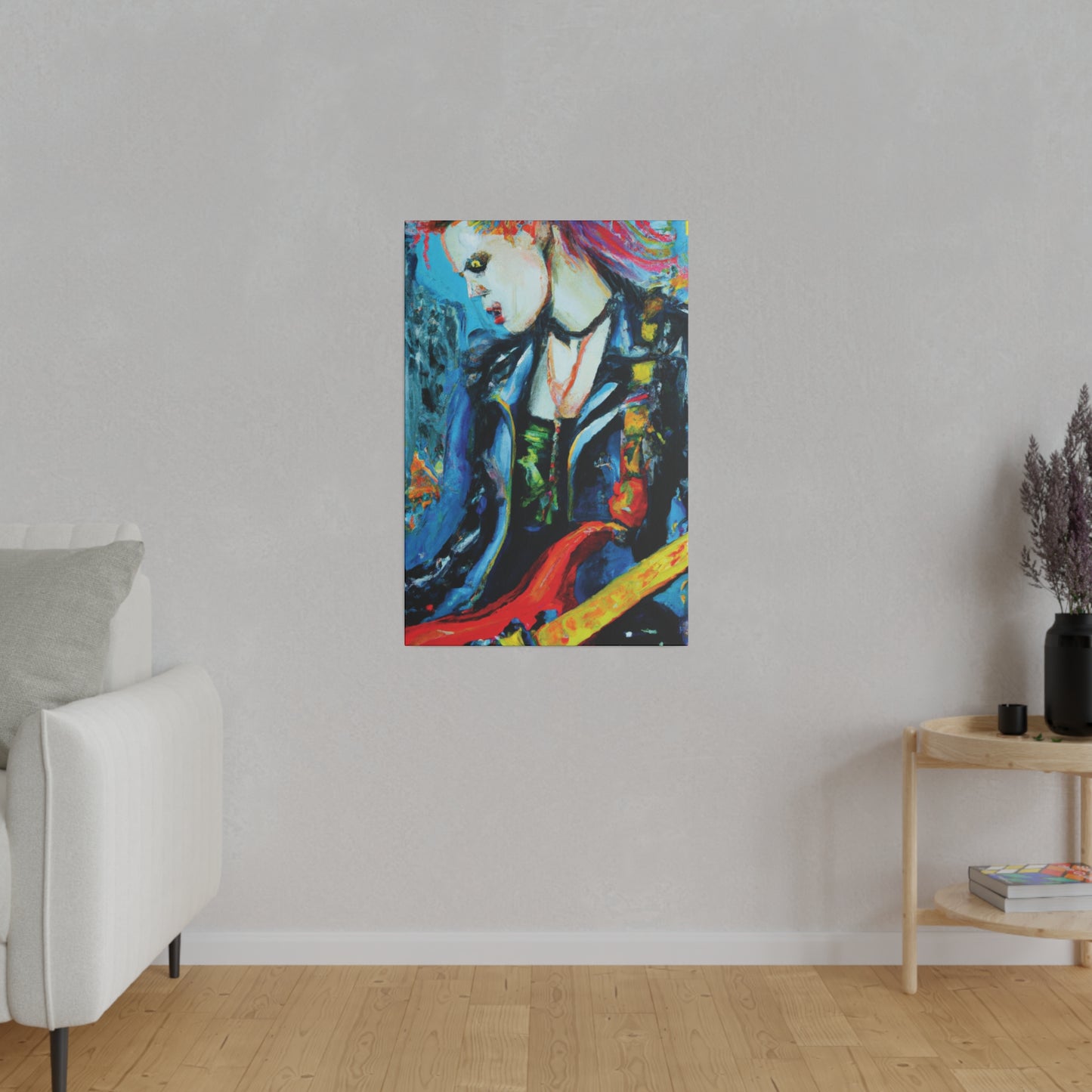 8900A - Rockstar Oil Painting Style Print | Poster | Home Decor | Wall Art | Music Art | Canvas