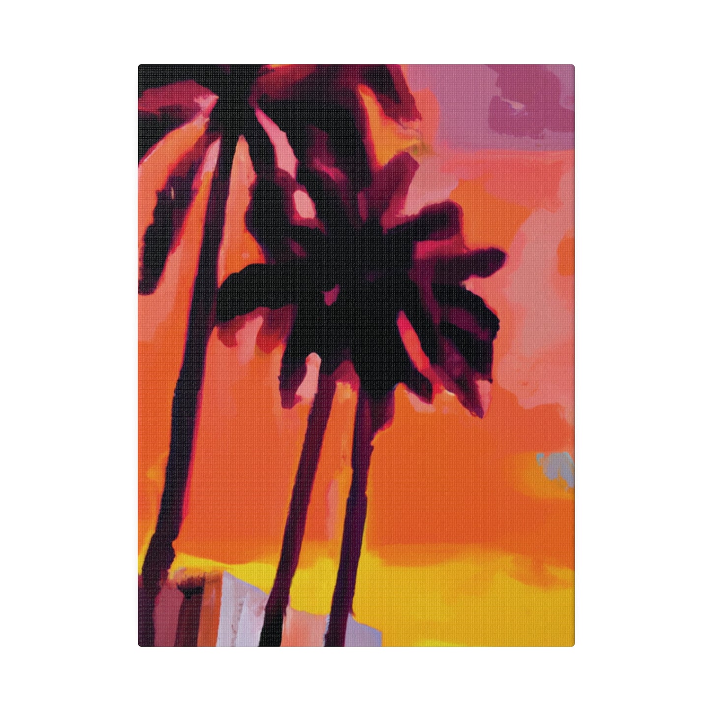 8398N - Miami Beach Sunset Painting Print | Miami | Beach | Sunset | Poster | Home Decor | Wall Art | Canvas