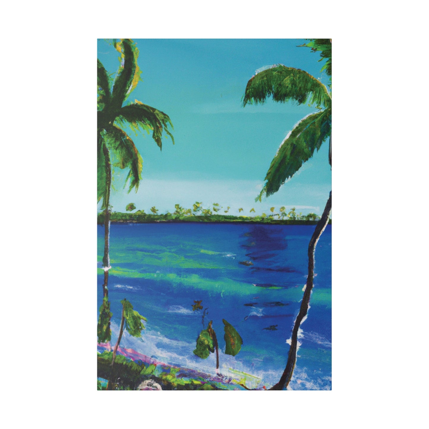 5491V - Bahamas Ocean Painting Print | Bahamas | Ocean | Beach | Poster | Home Decor | Wall Art | Canvas