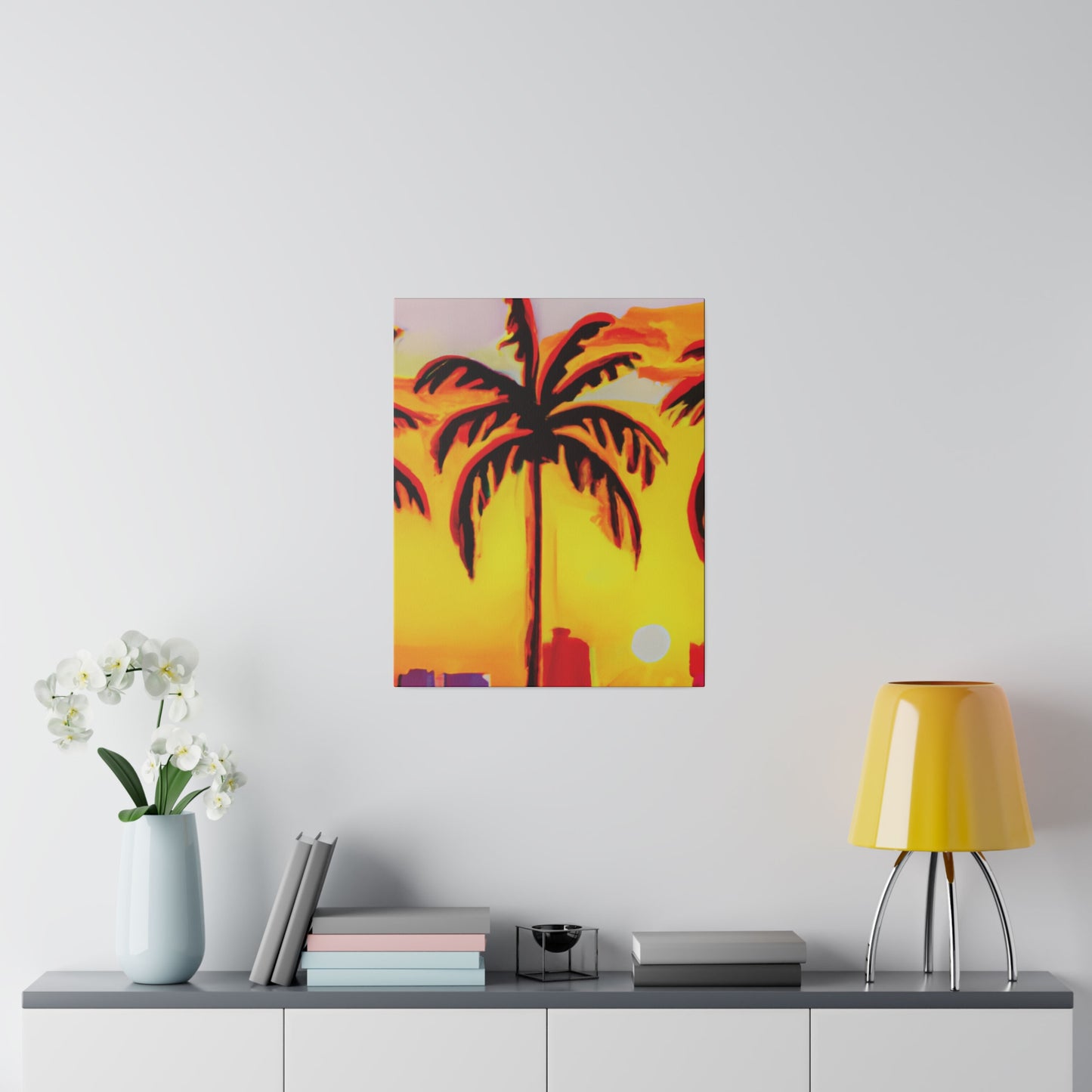 6539T - Miami Beach Sunset Painting Print | Miami | Beach | Sunset | Poster | Home Decor | Wall Art | Canvas