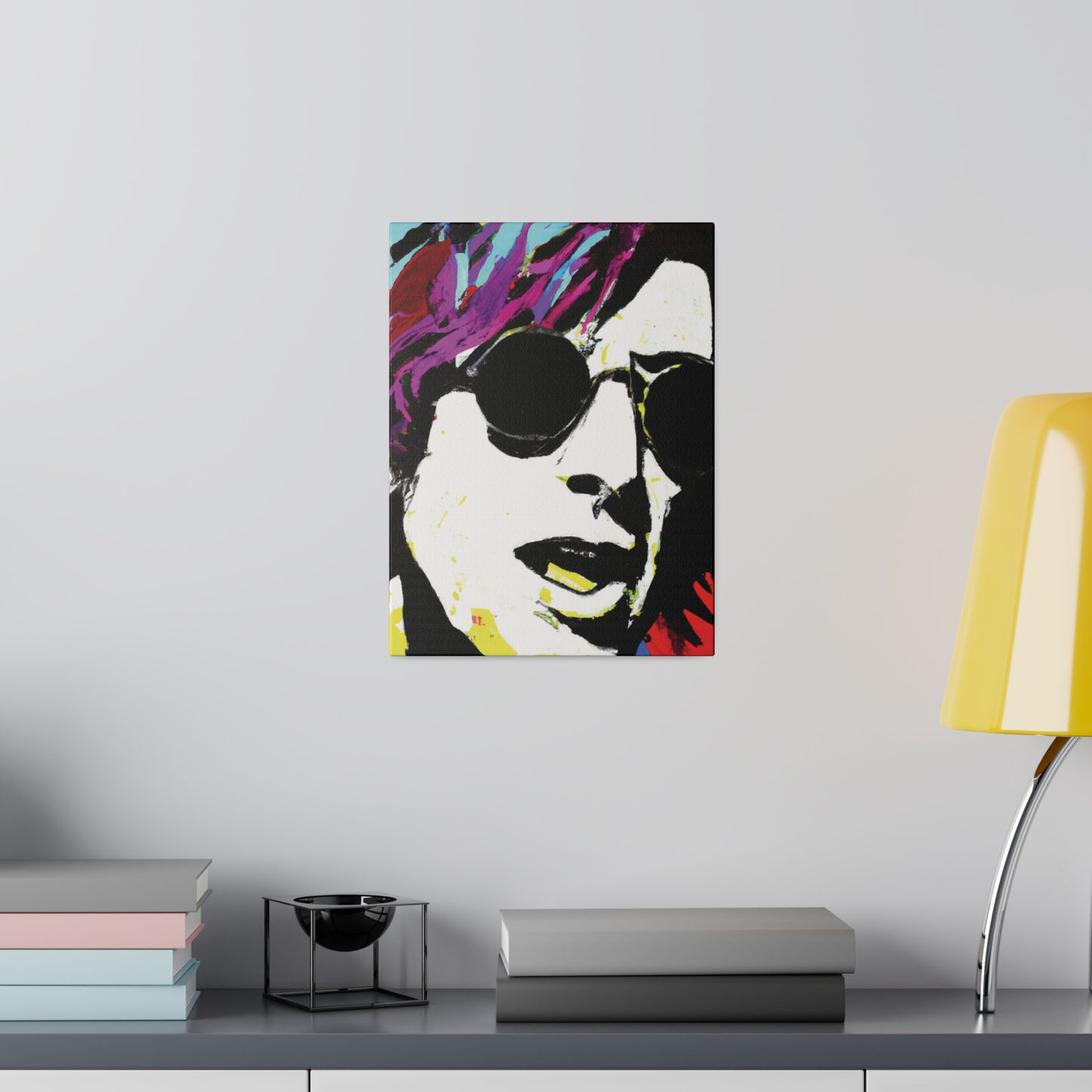 9436F - Rockstar Painting Print | Face | Abstract | Poster | Home Decor | Wall Art | Music Art | Canvas