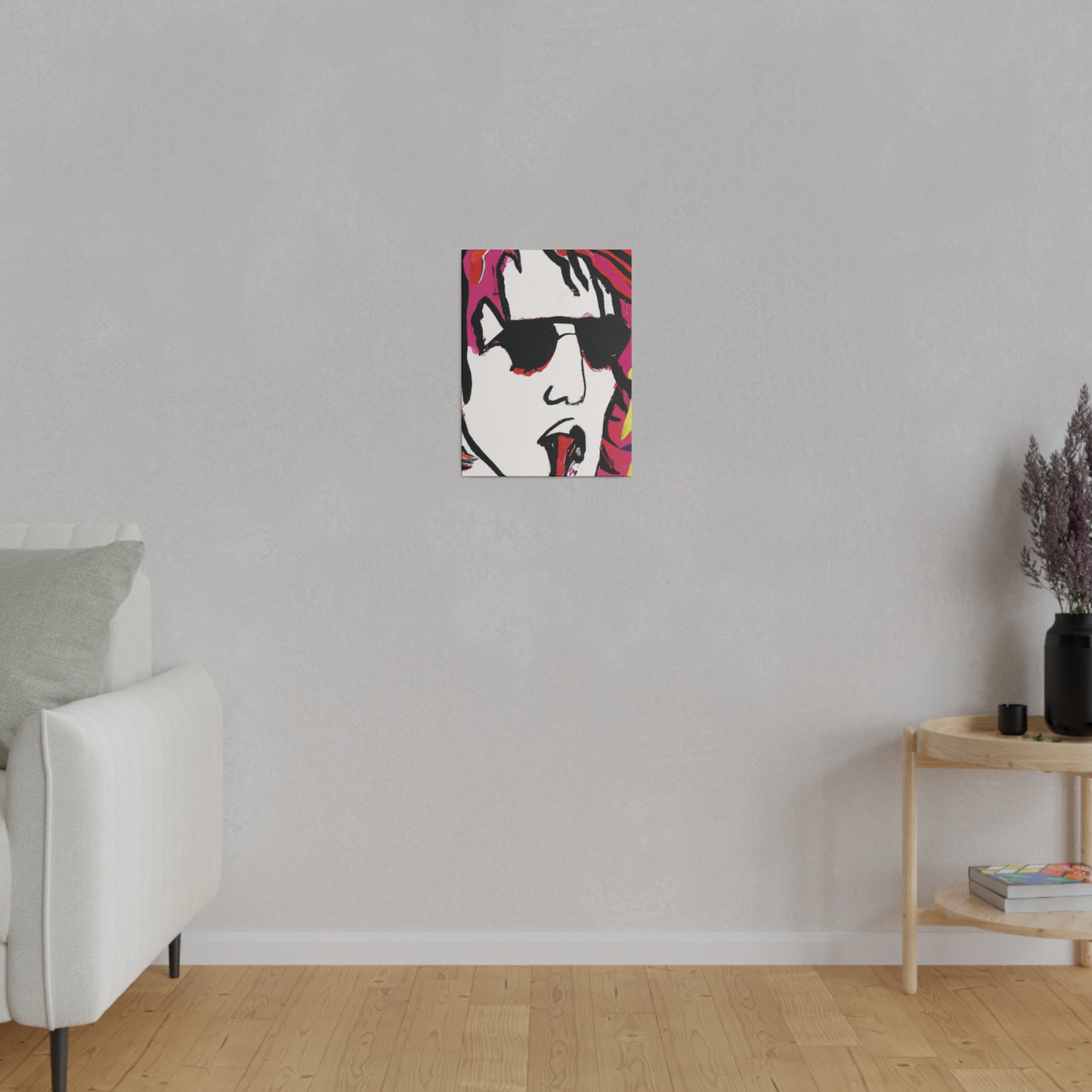 5233X - Rockstar Painting Print | Face | Abstract | Poster | Home Decor | Wall Art | Music Art | Canvas