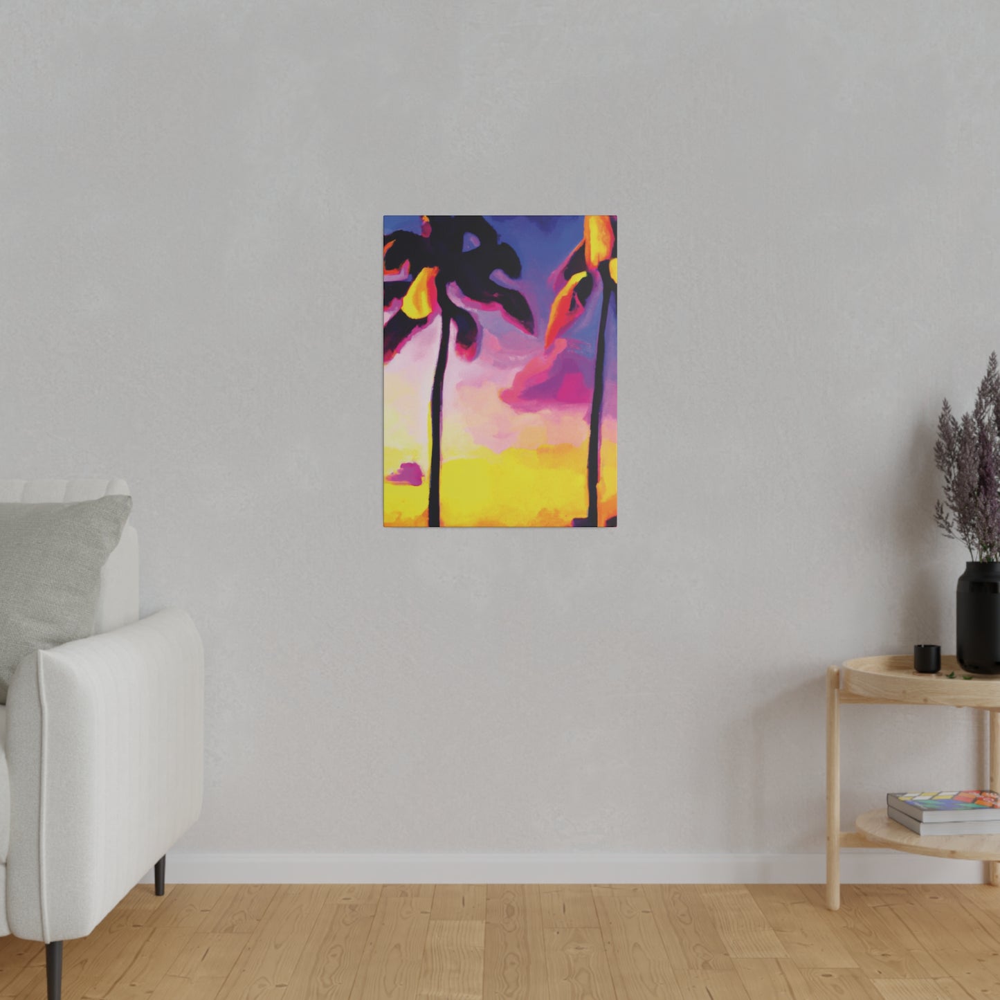 839P - Miami Beach Sunset Painting Print | Miami | Beach | Sunset | Poster | Home Decor | Wall Art | Canvas