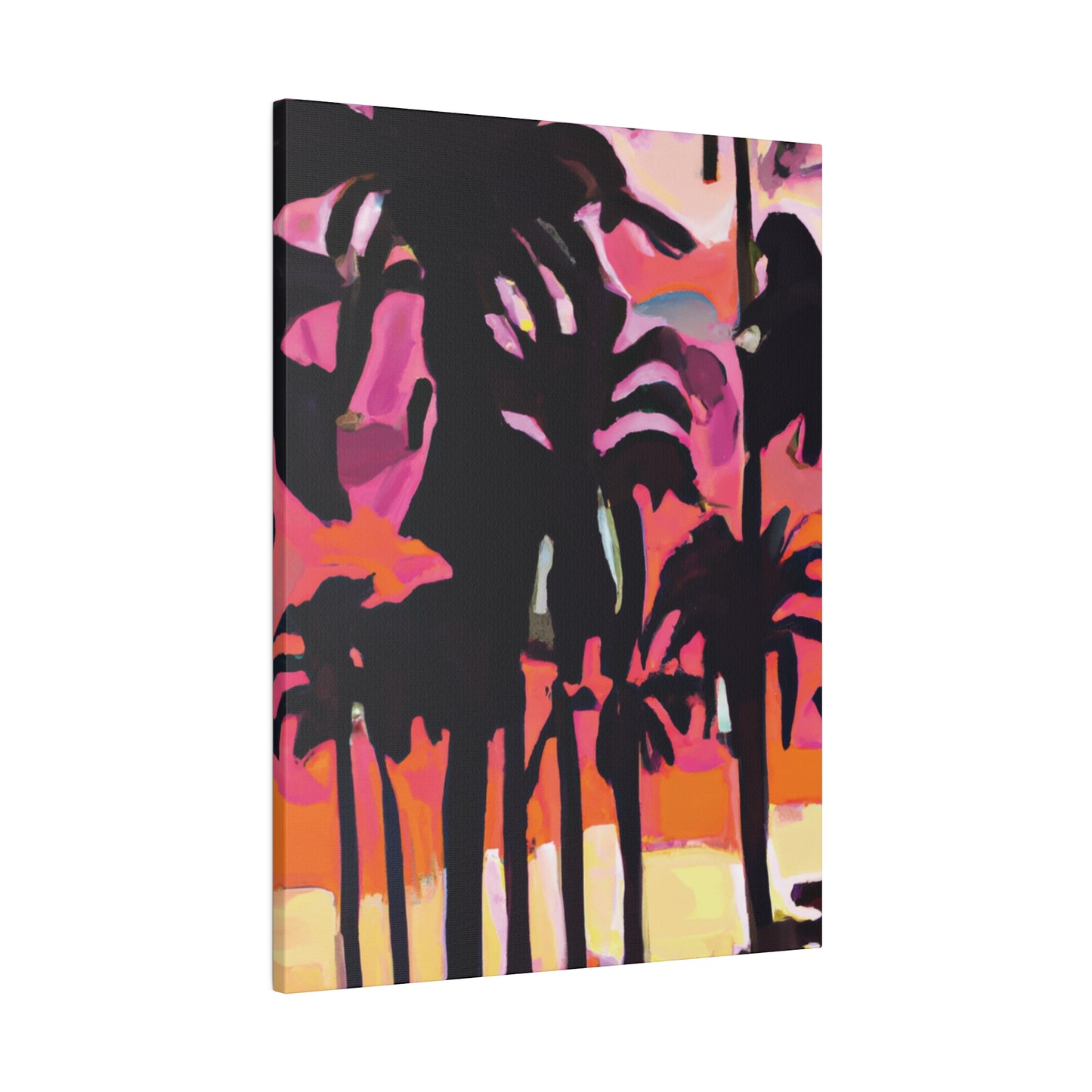 8741N - Miami Beach Sunset Painting Print | Miami | Beach | Sunset | Poster | Home Decor | Wall Art | Canvas