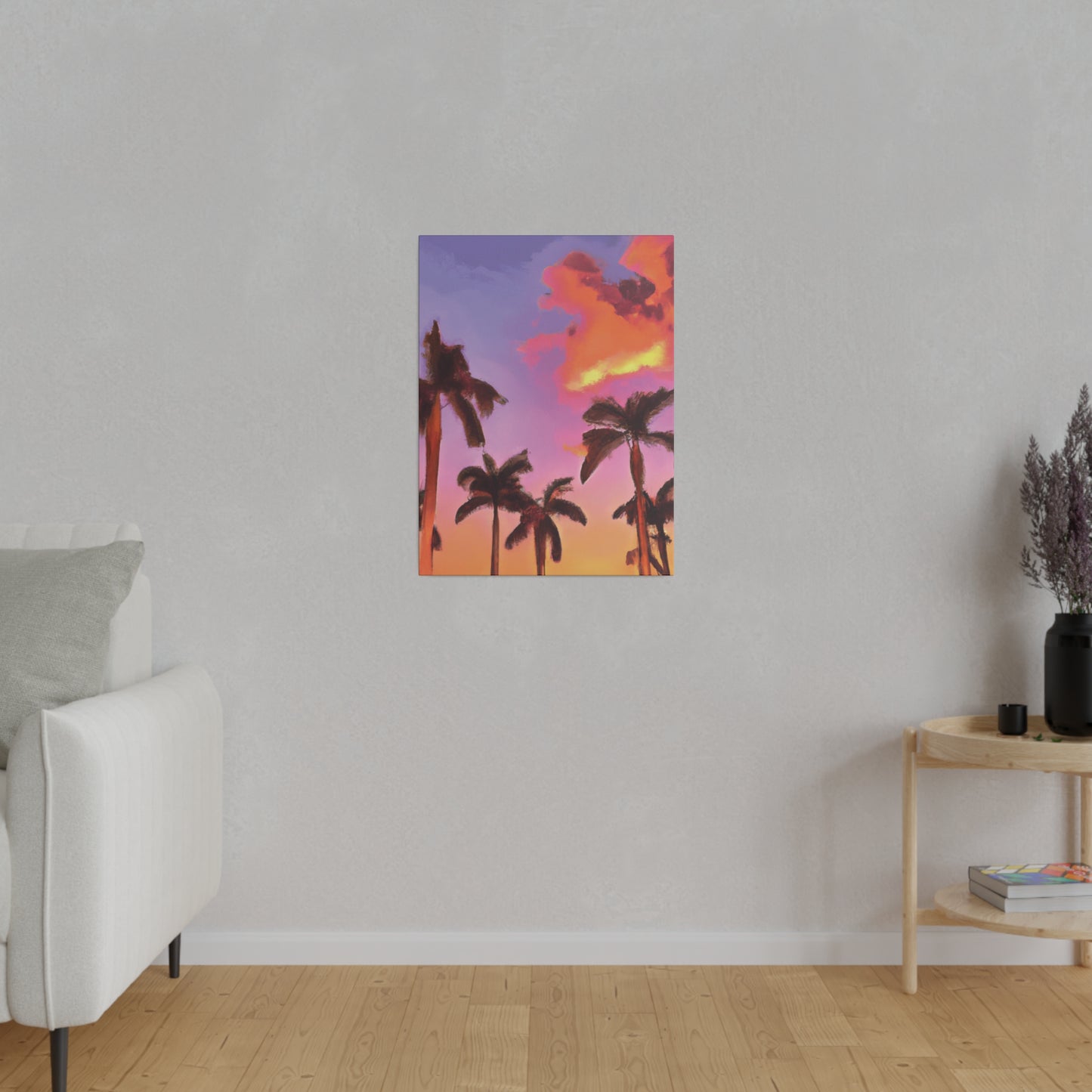 7518V - Miami Beach Sunset Painting Print | Miami | Beach | Sunset | Poster | Home Decor | Wall Art | Canvas